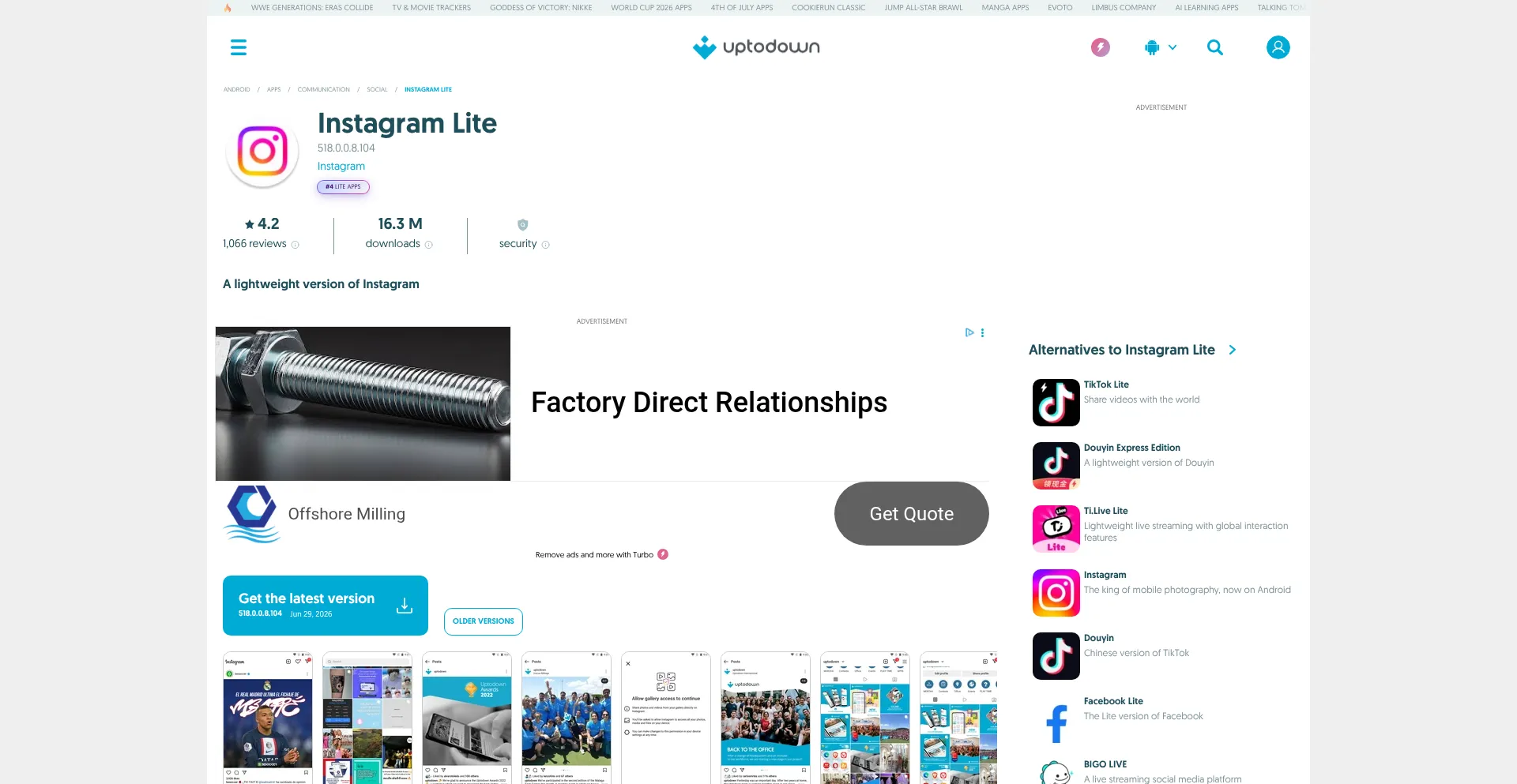 Instagram-lite.en.uptodown.com