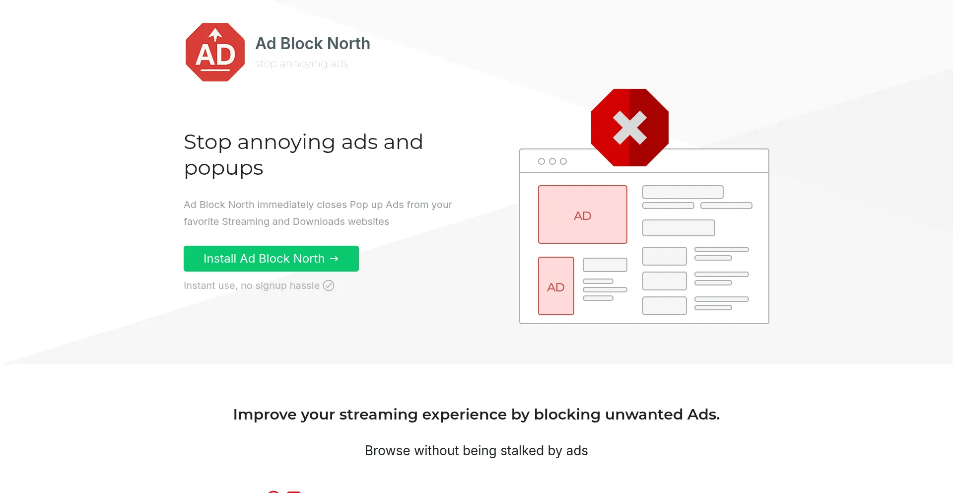 Website screenshot of Install-north.com