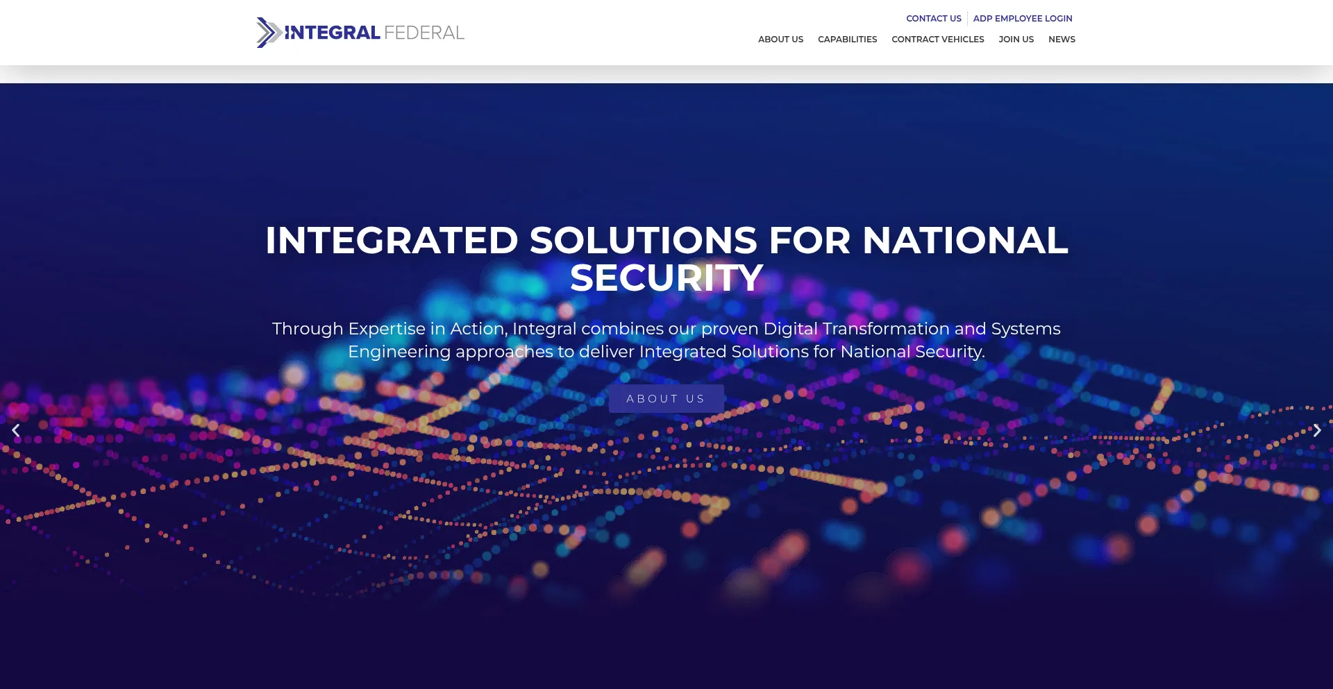 Website screenshot of Integralfed.com