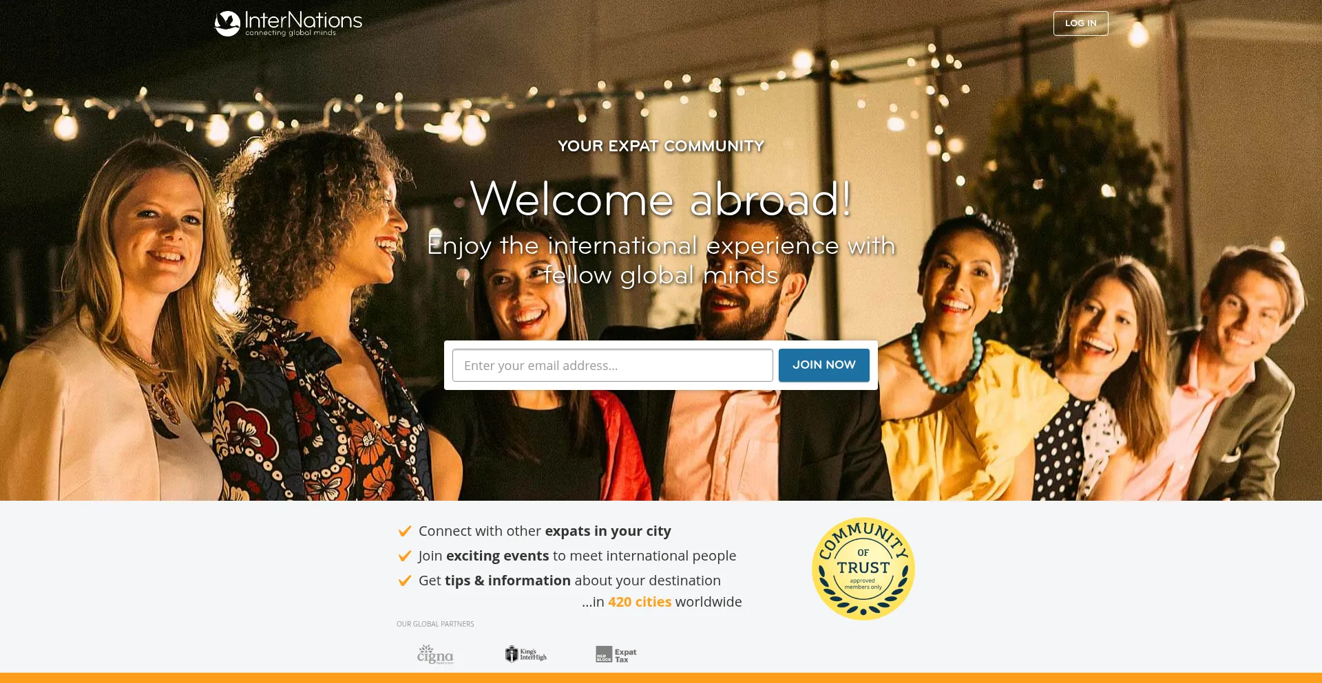 Internations.org Screenshot
