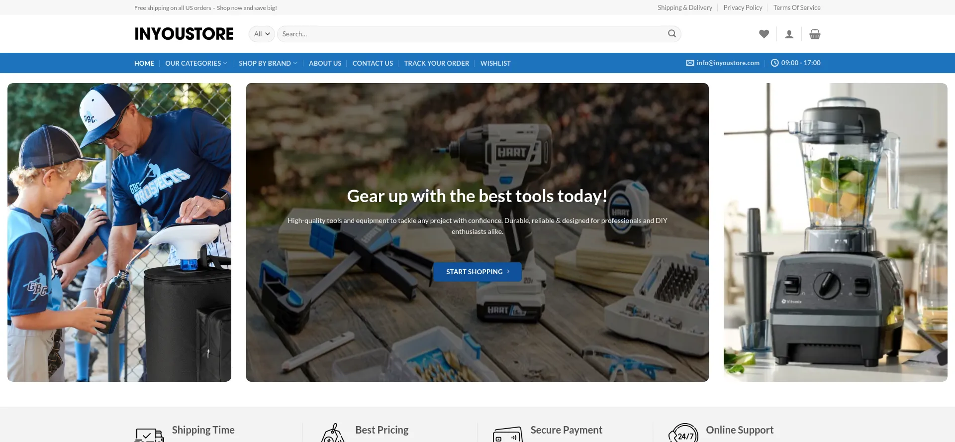 Website screenshot of Inyoustore.com