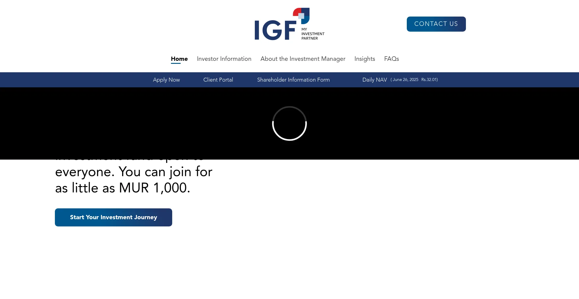 Website screenshot of Ipro.mu