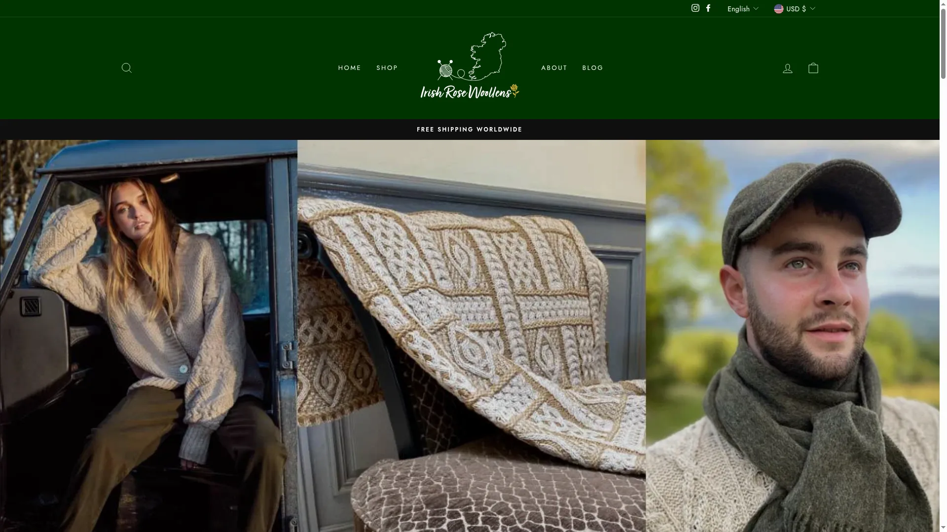 Irishrosewoollens.com