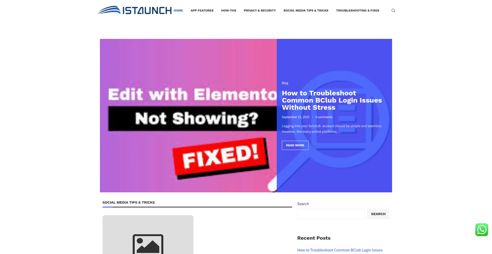 Istaunch.com.in Screenshot