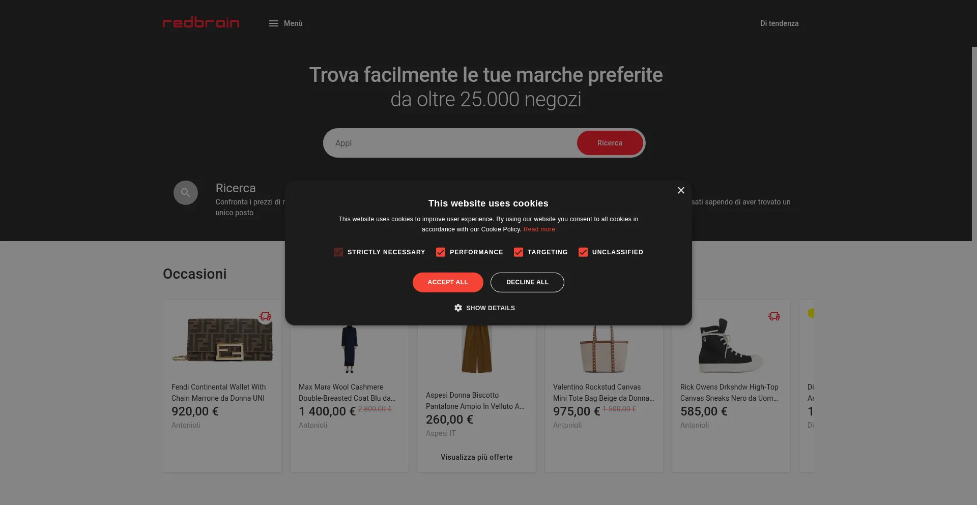 It.redbrain.shop Screenshot