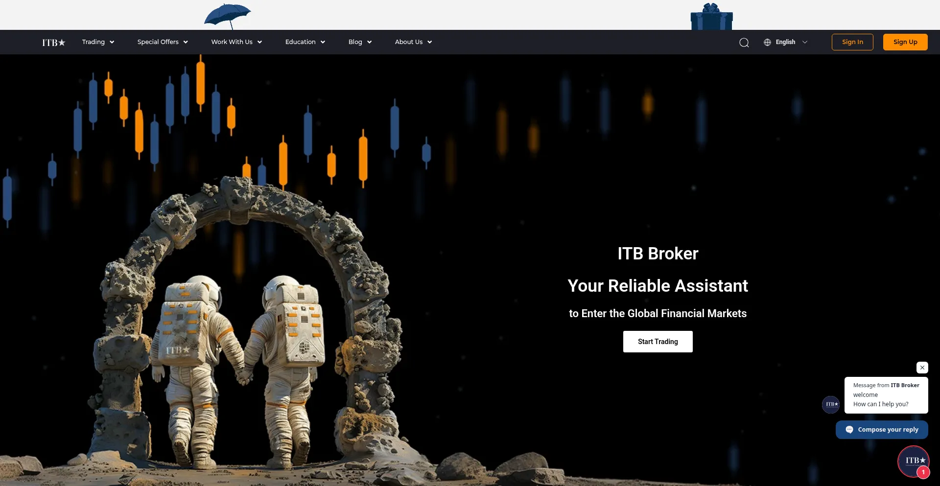 Website screenshot of Itbfx.net