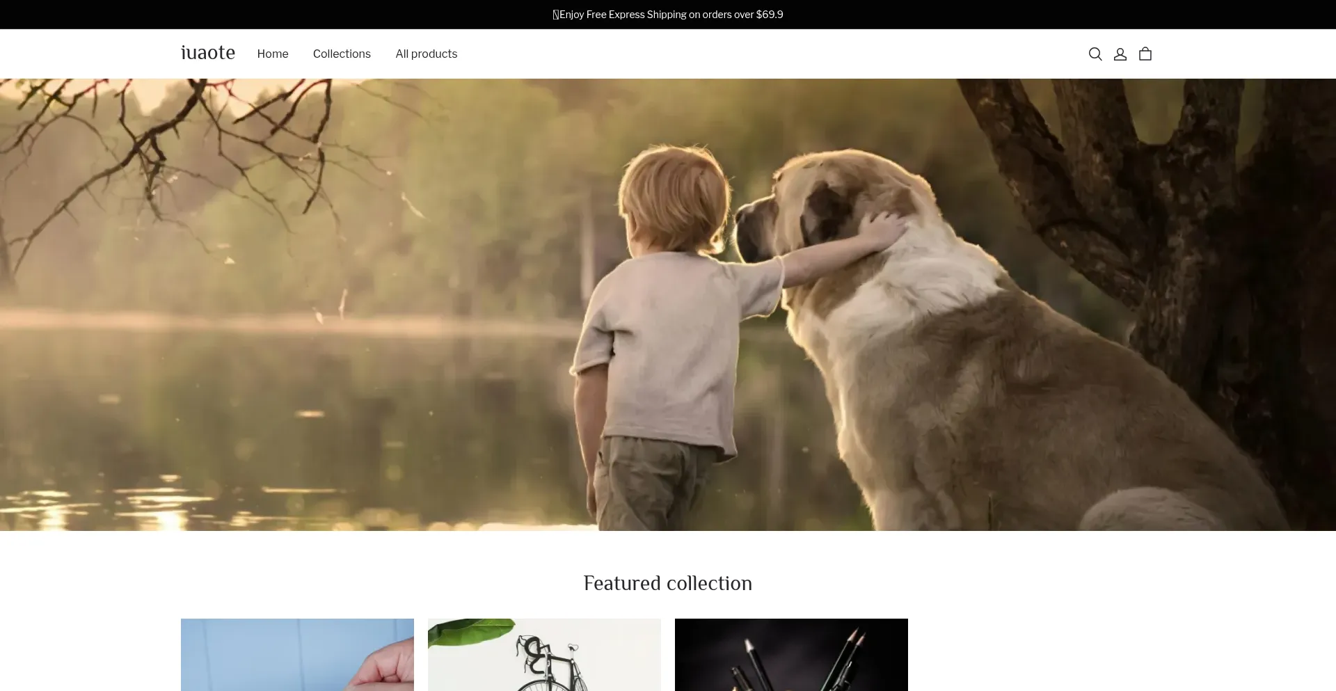 Website screenshot of Iuaote.com