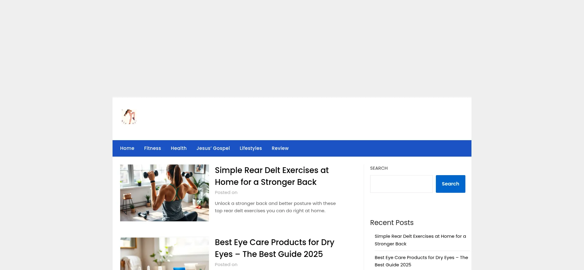Website screenshot of Iyiadefit.com.ng