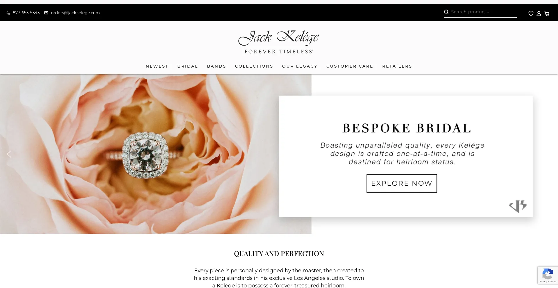 Website screenshot of Jackkelege.com