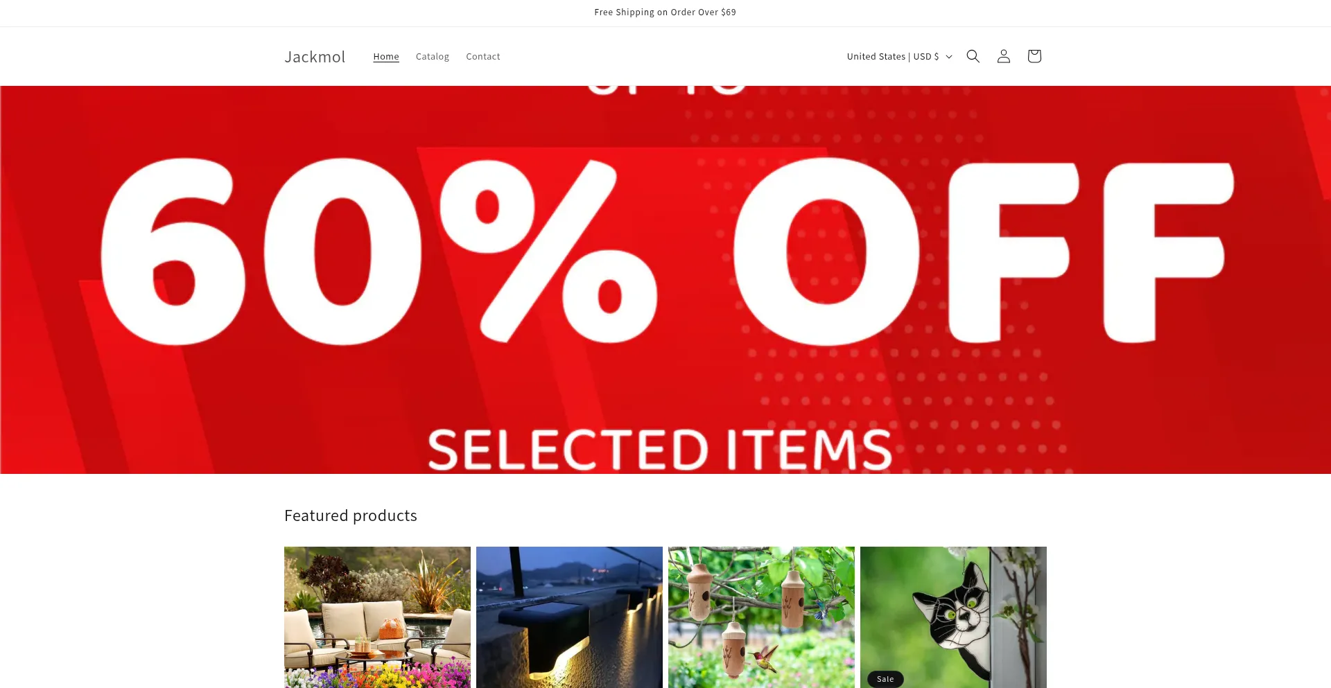 Website screenshot of Jackmol.com