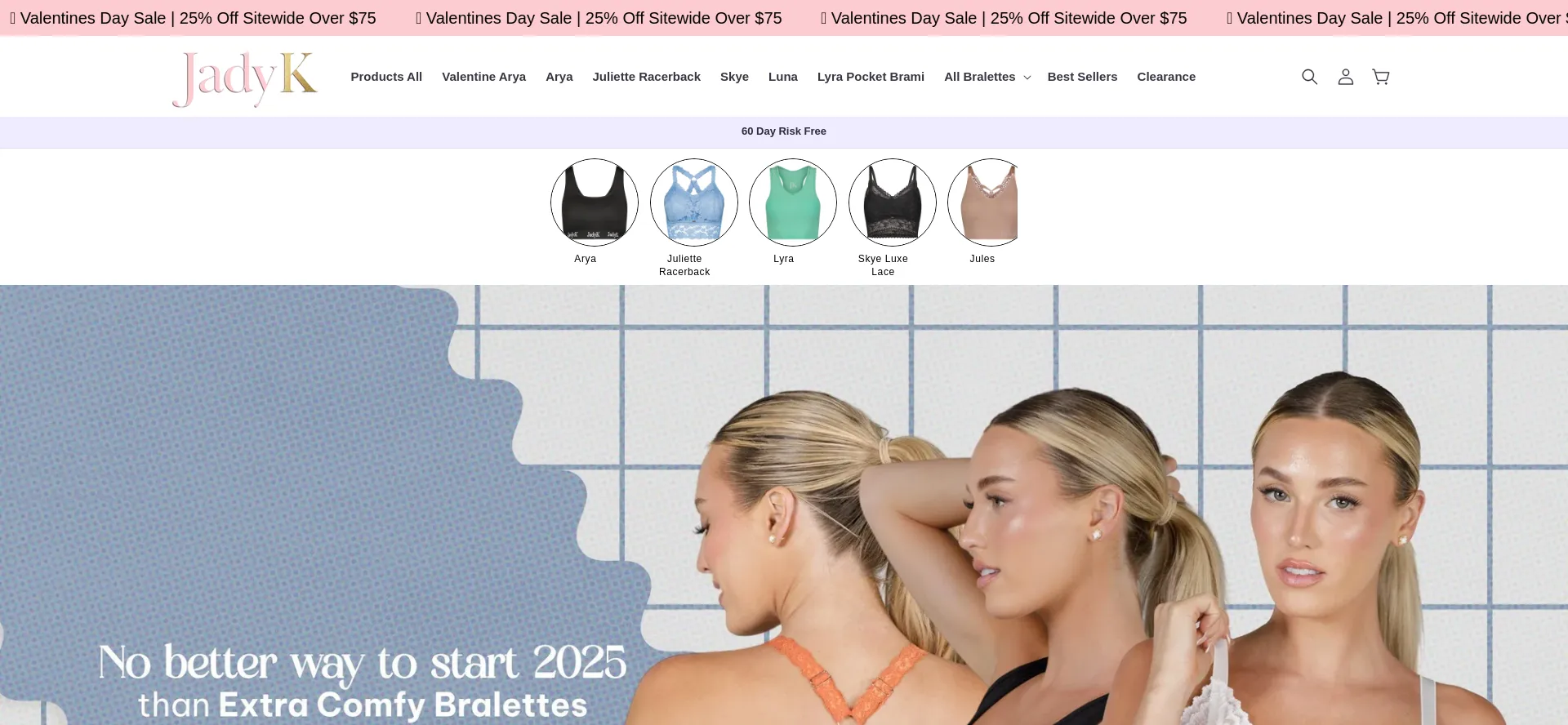 Website screenshot of Jadykbeautique.com