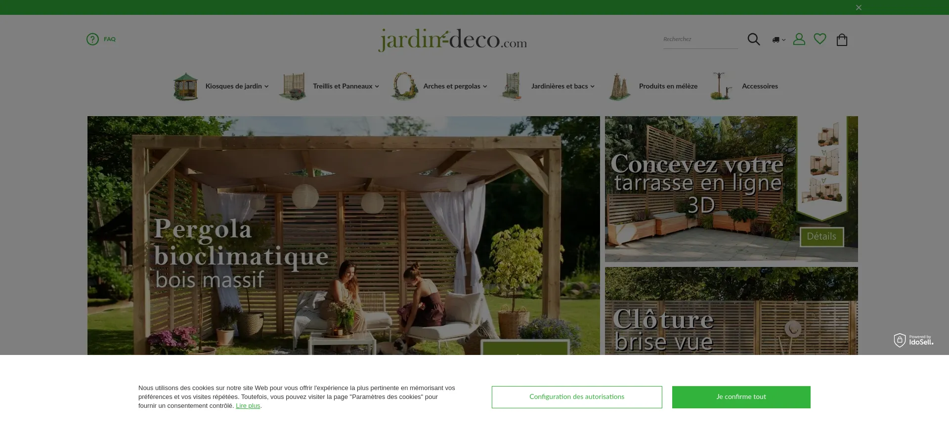 Website screenshot of Jardin-deco.com