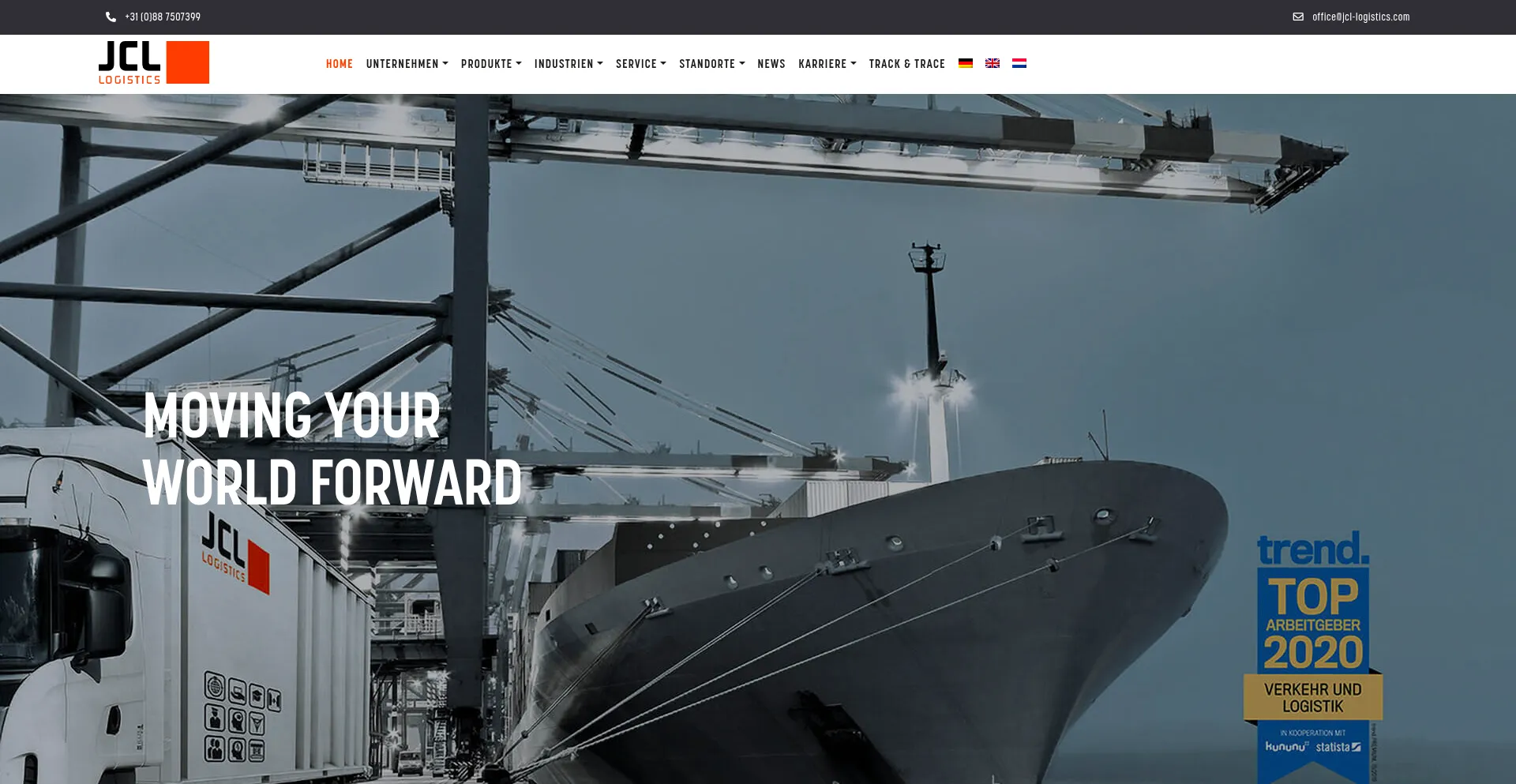 Jcl-logistics.com Screenshot