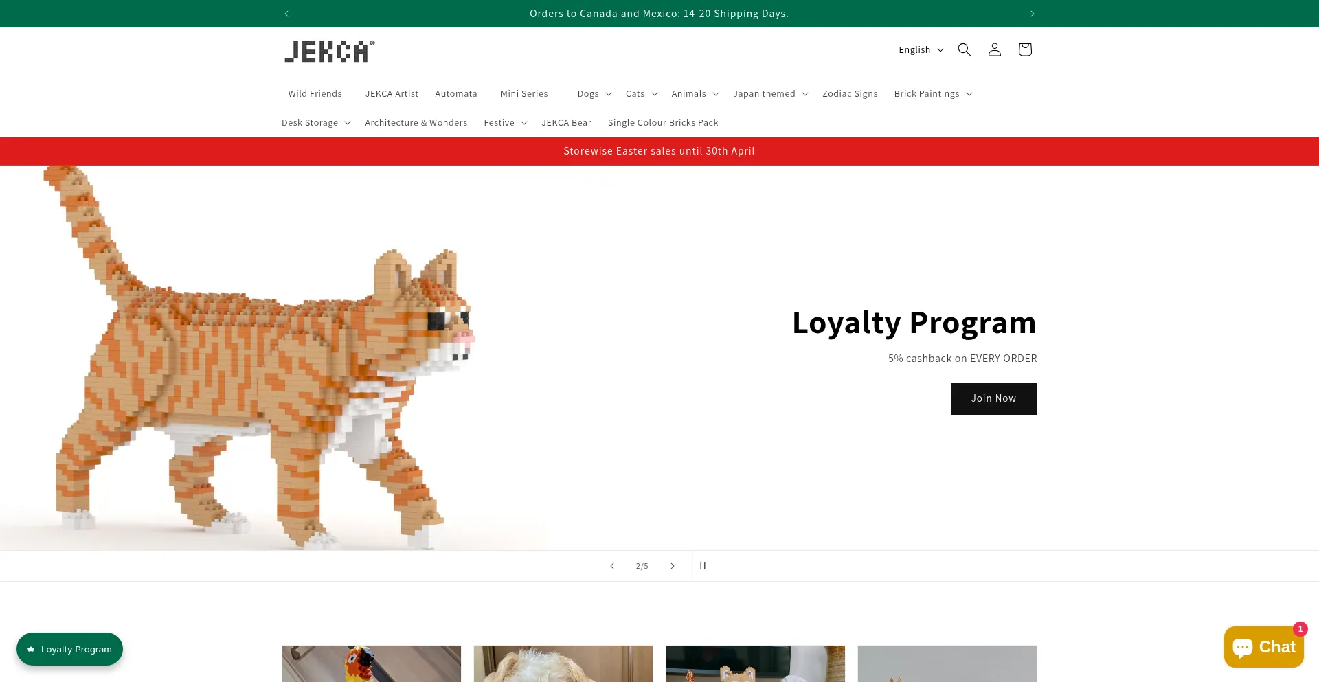 Website screenshot of Jekca.us