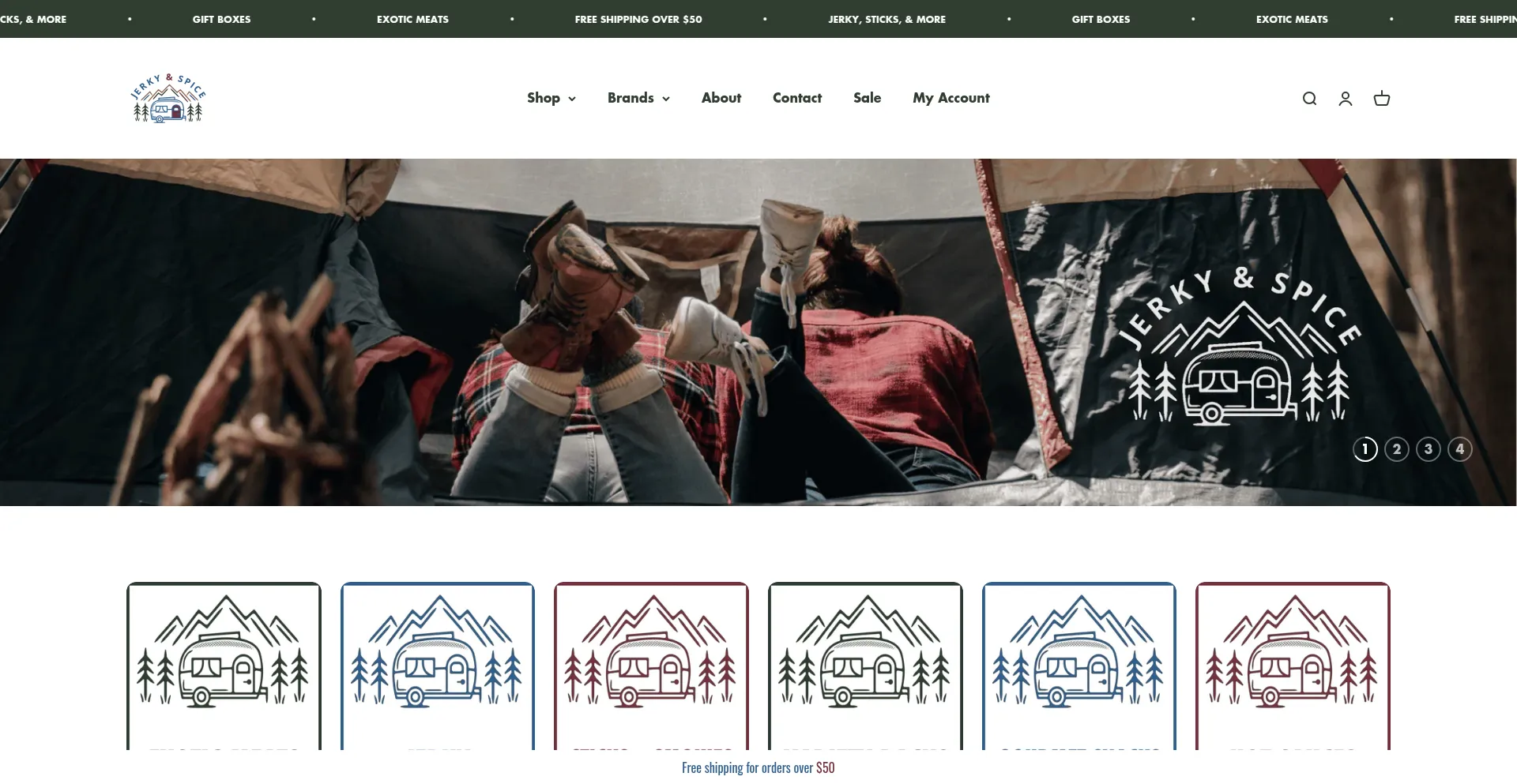 Website screenshot of Jerkynspice.com