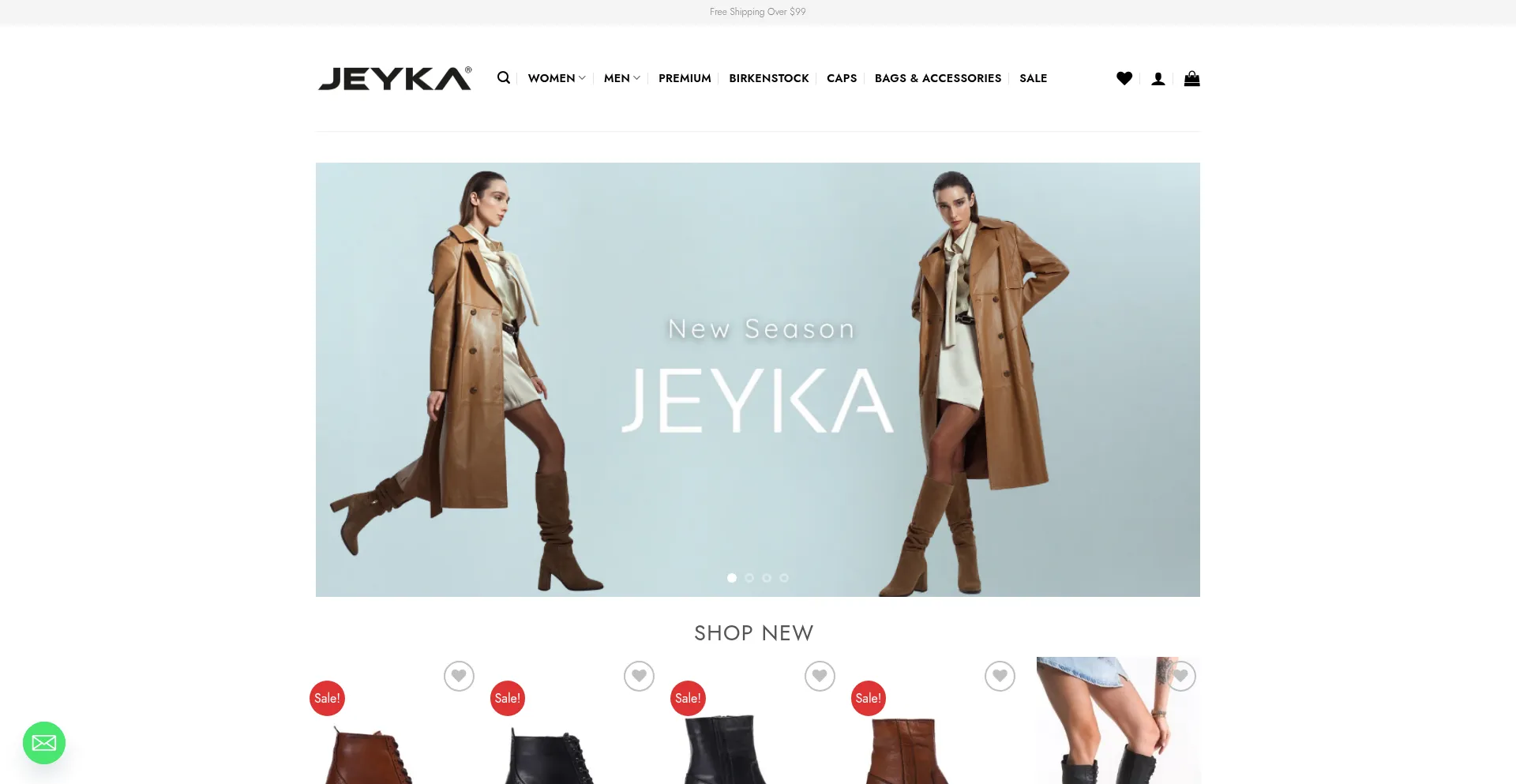 Website screenshot of Jeyka.com.au