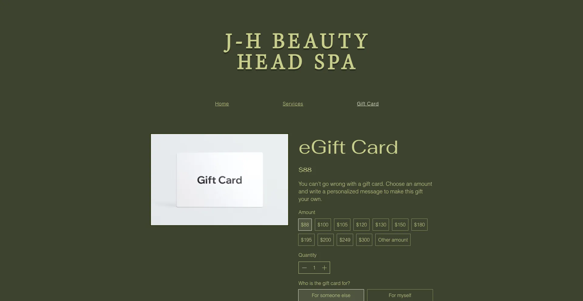 Website screenshot of Jhbeauty105.com