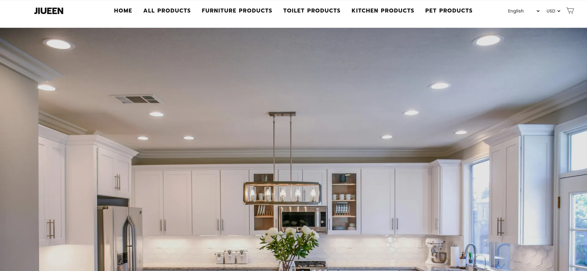 Website screenshot of Jiueen.com