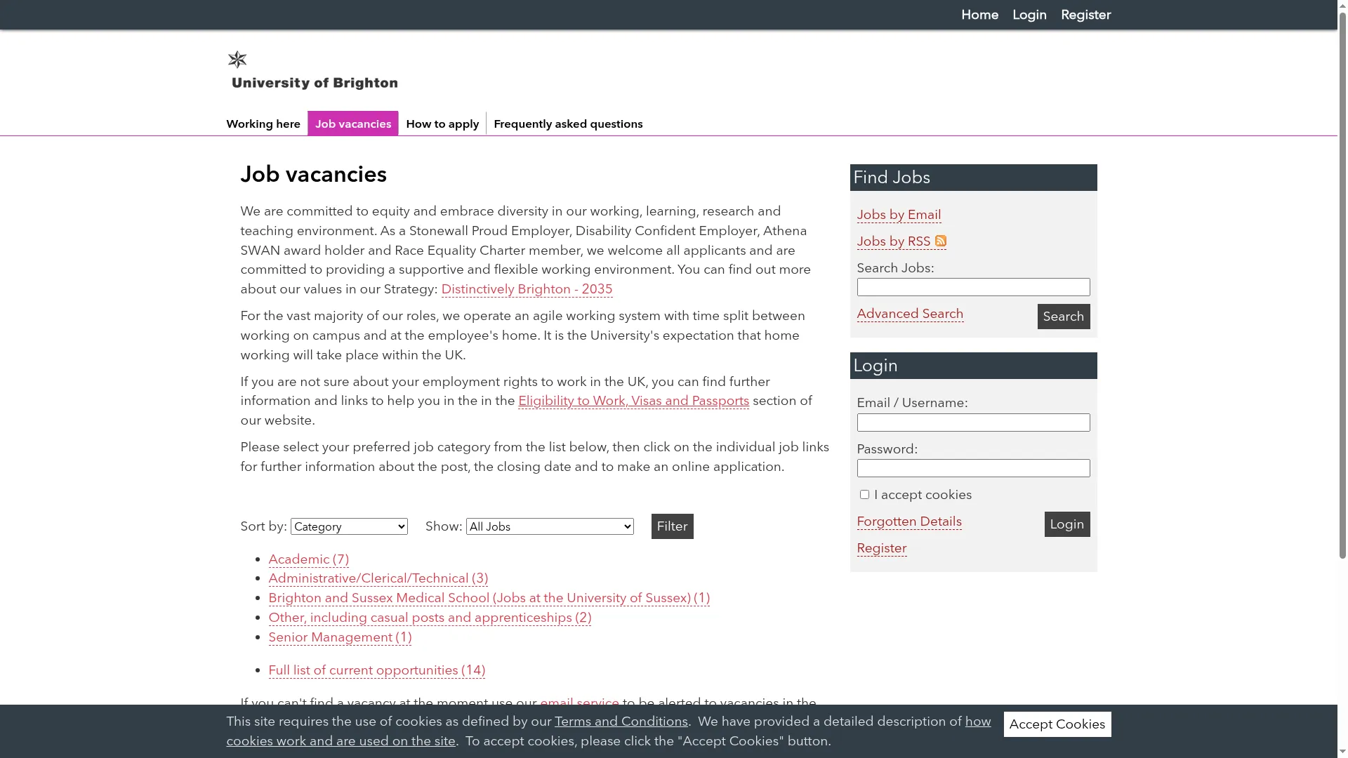 Jobs.brighton.ac.uk