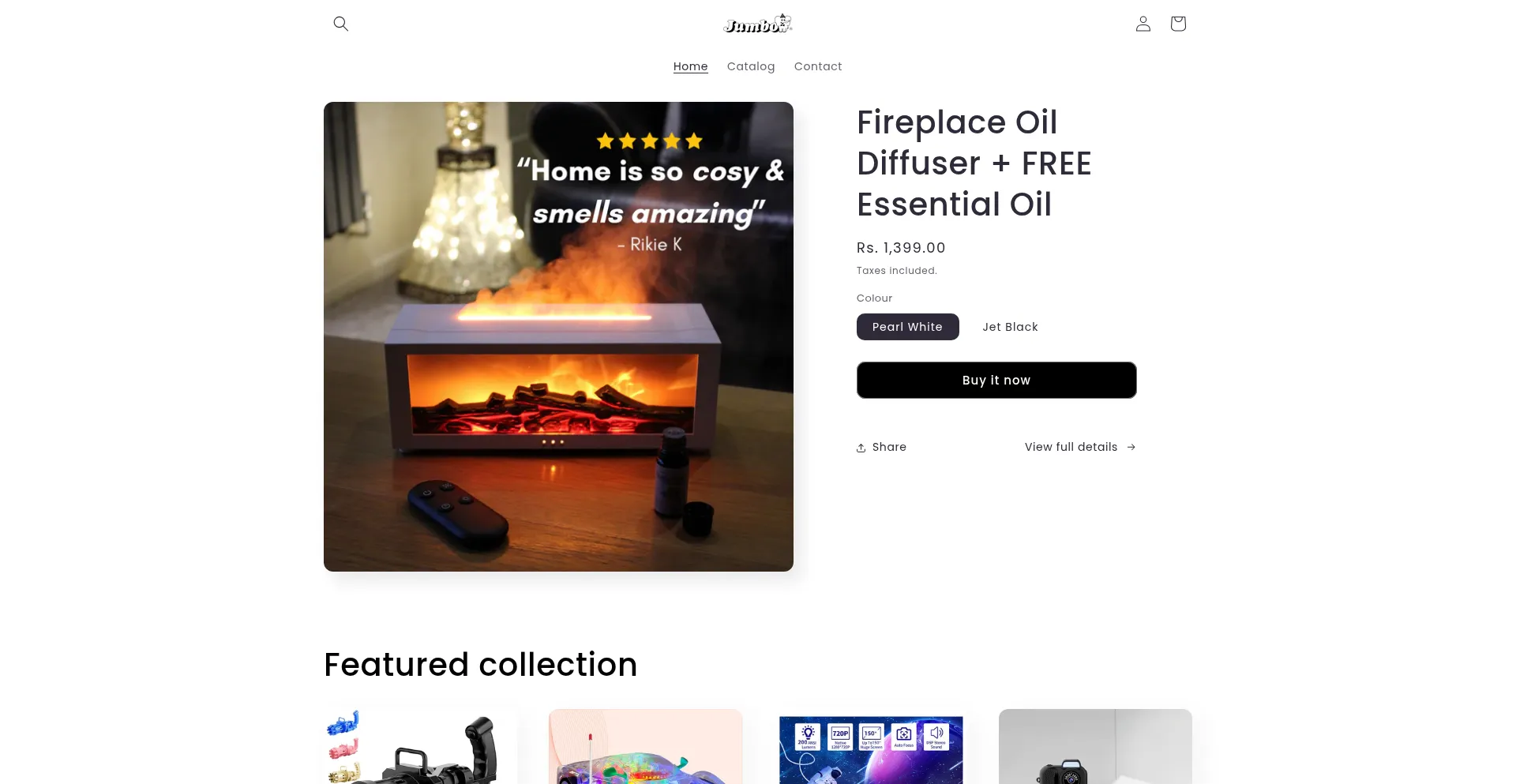 Website screenshot of Jombo.store