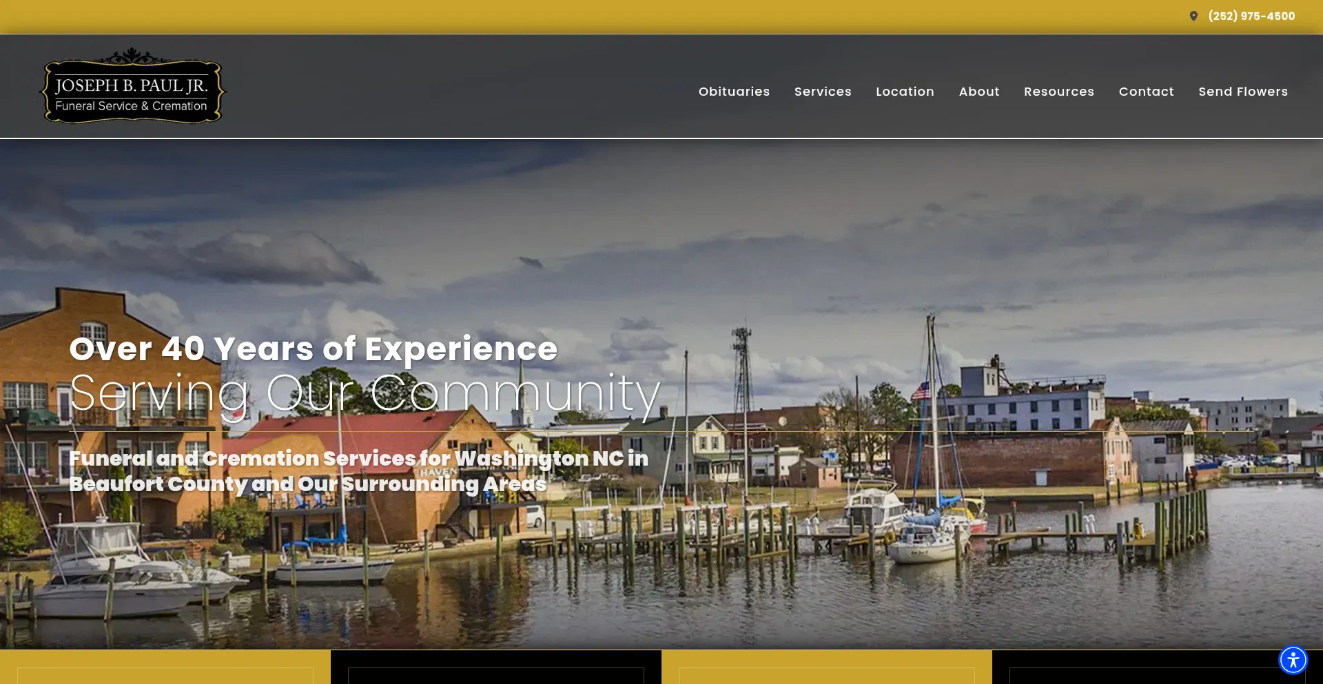 Website screenshot of Josephpaulfdl.com