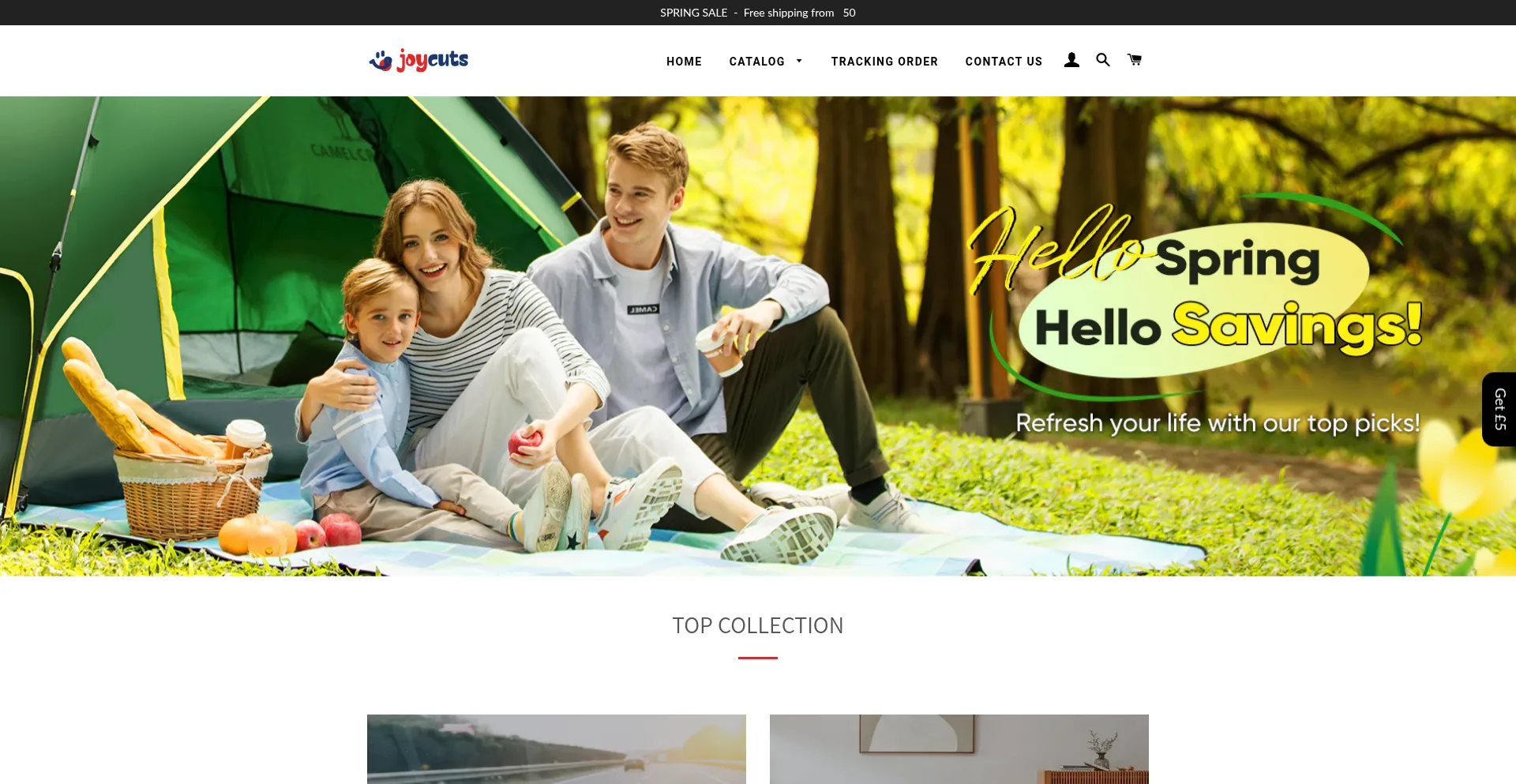 Website screenshot of Joycuts.co.uk