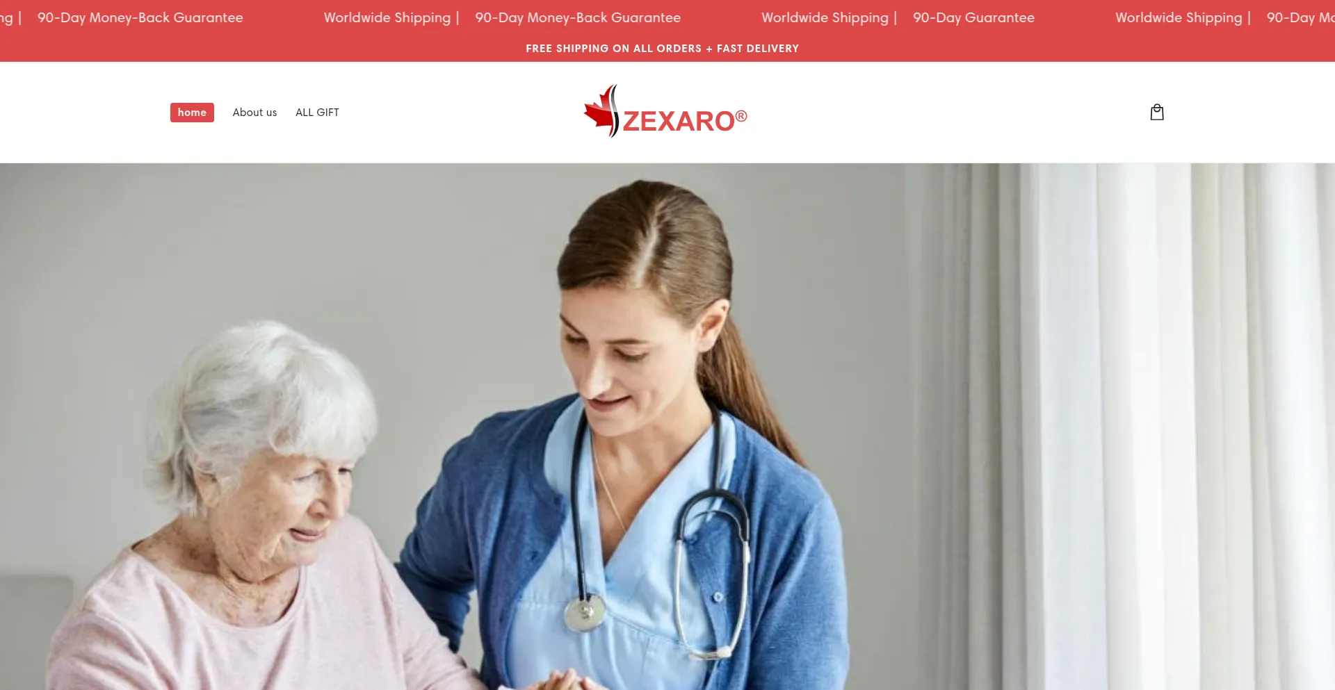 Website screenshot of Joyzono.com