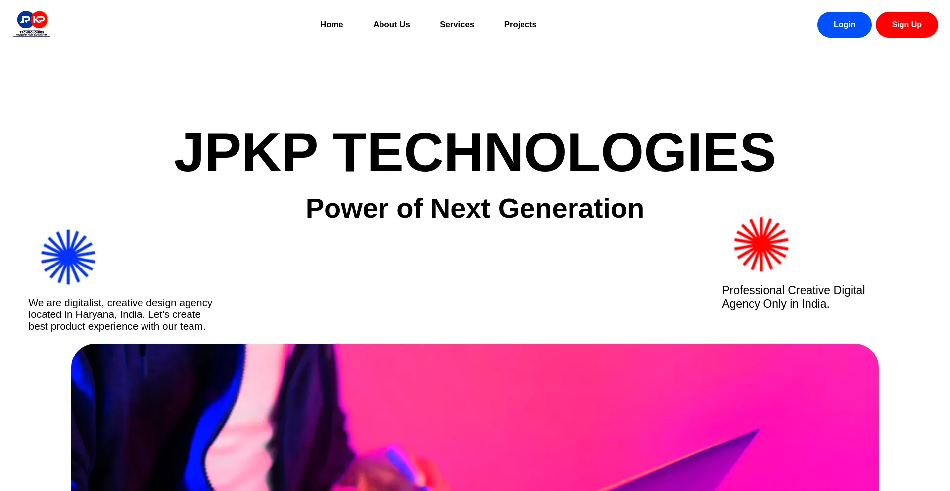 Website screenshot of Jpkp.in