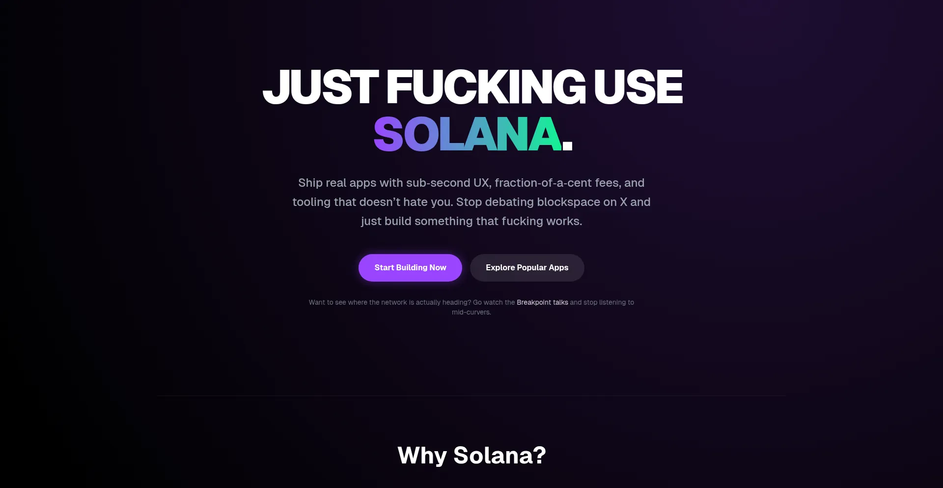 Justfuckingusesolana.com