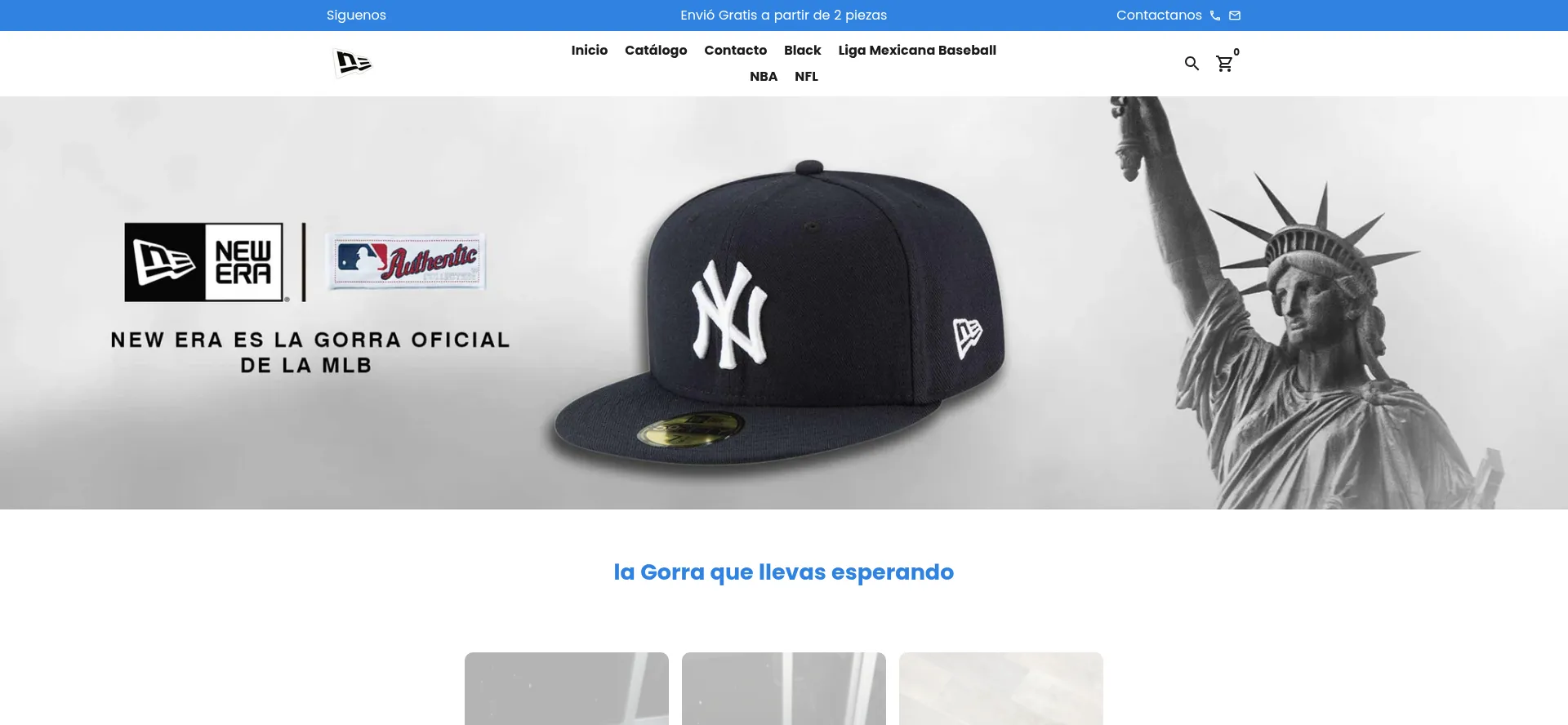 Website screenshot of Justincaps.store