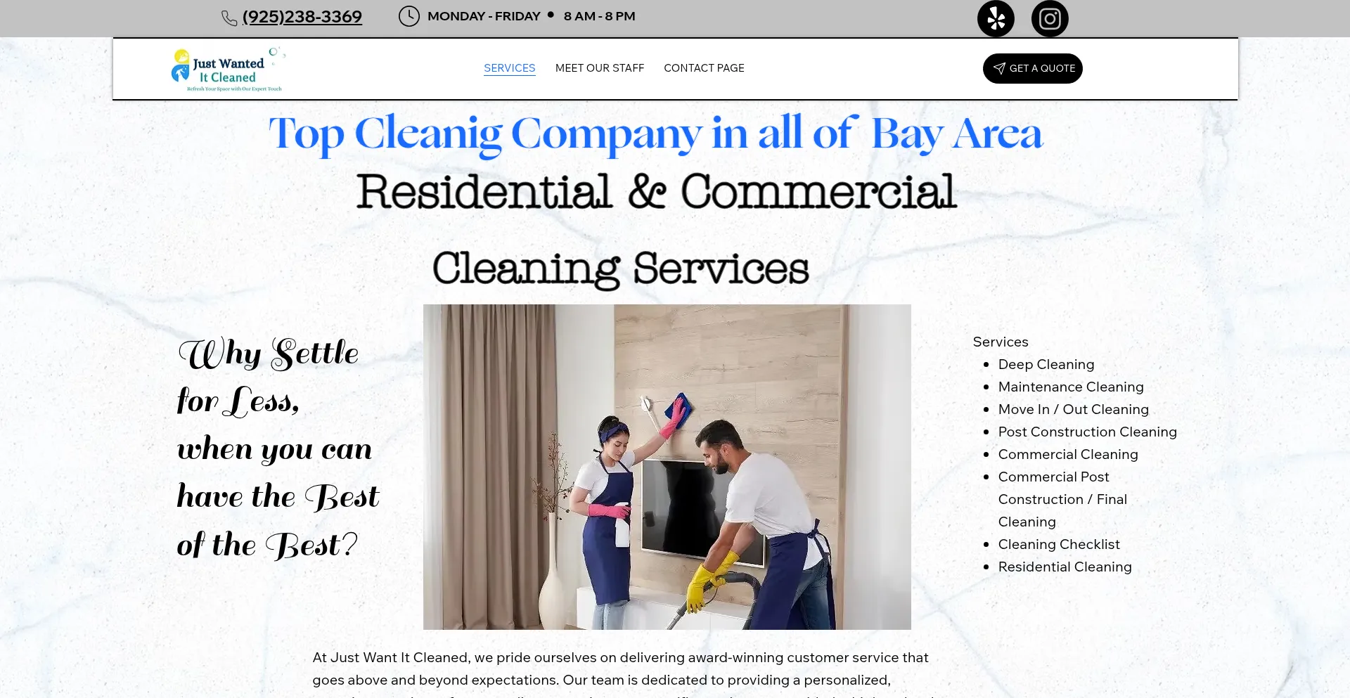 Justwantitcleaned.com