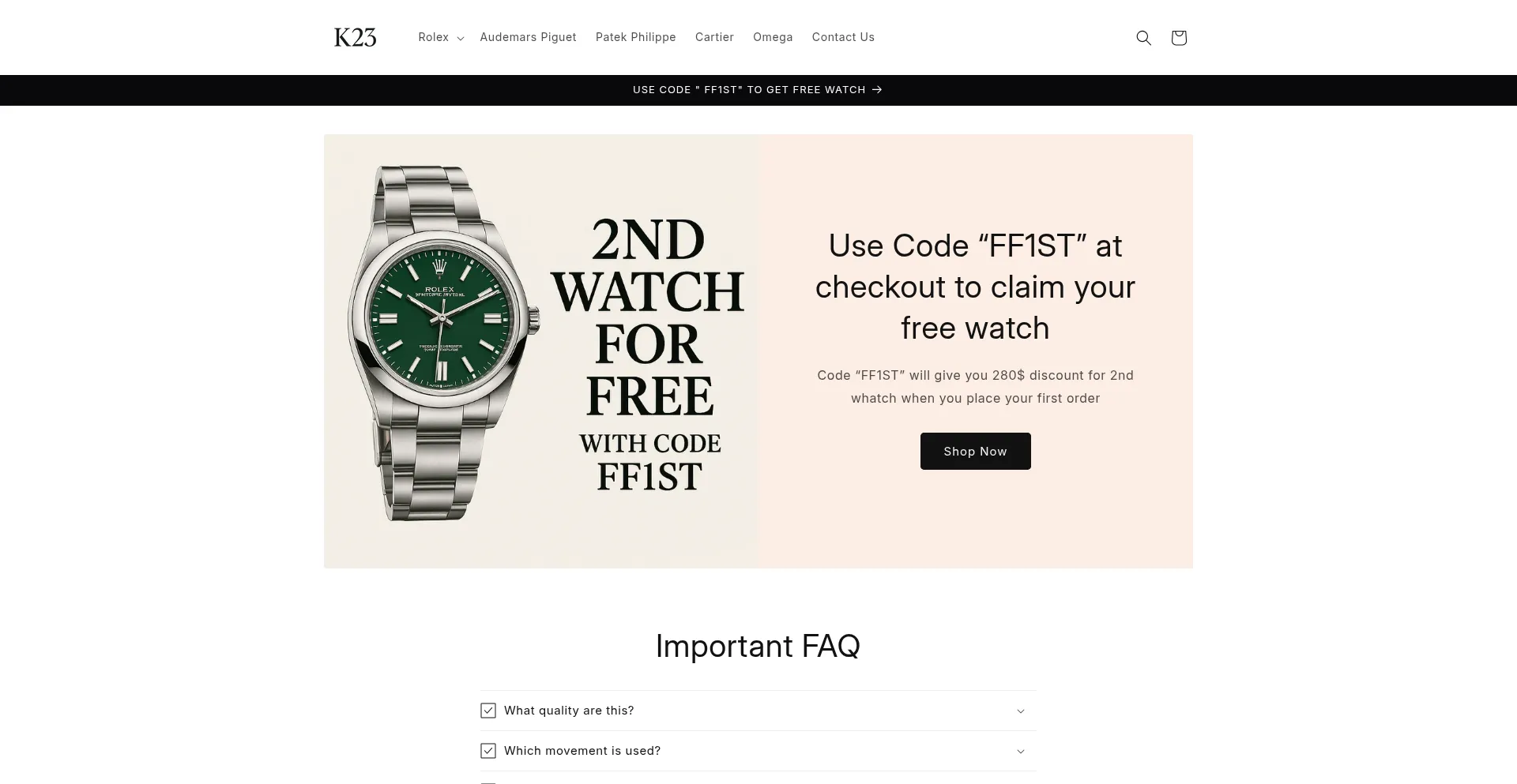 K23watch.store est-il Sûr et Fiable ?