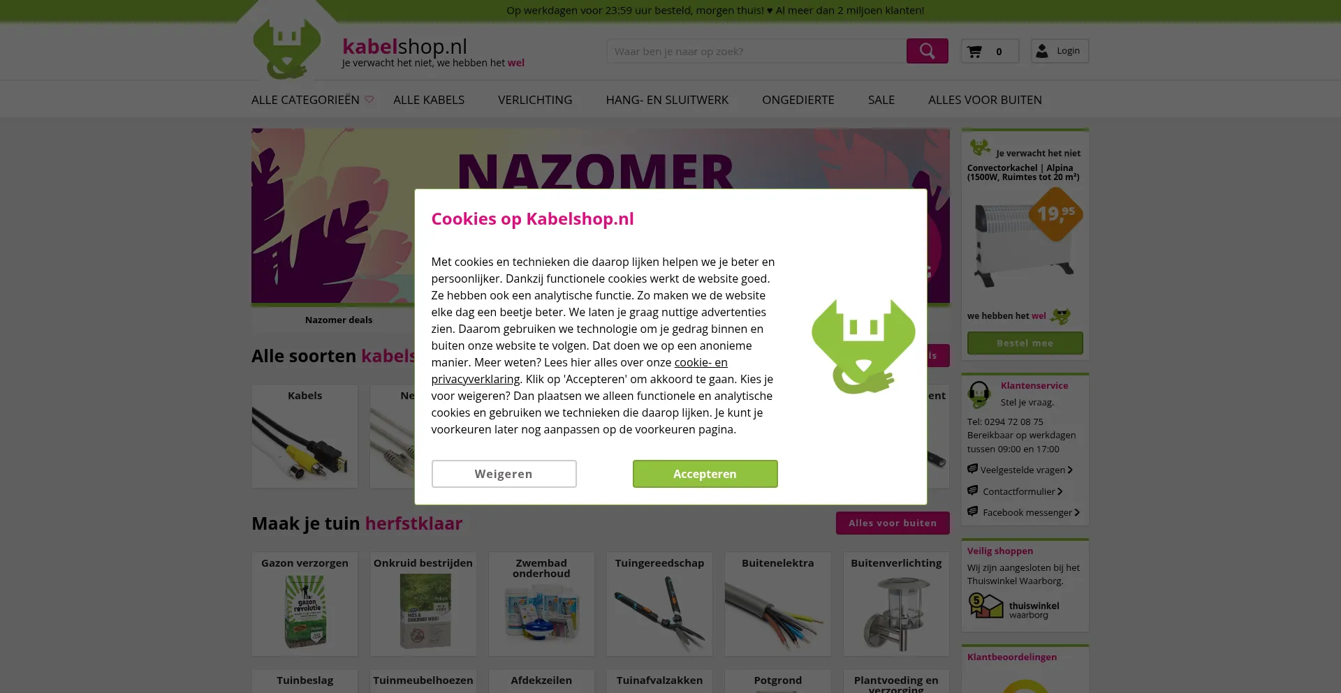 Kabelshop.nl Screenshot
