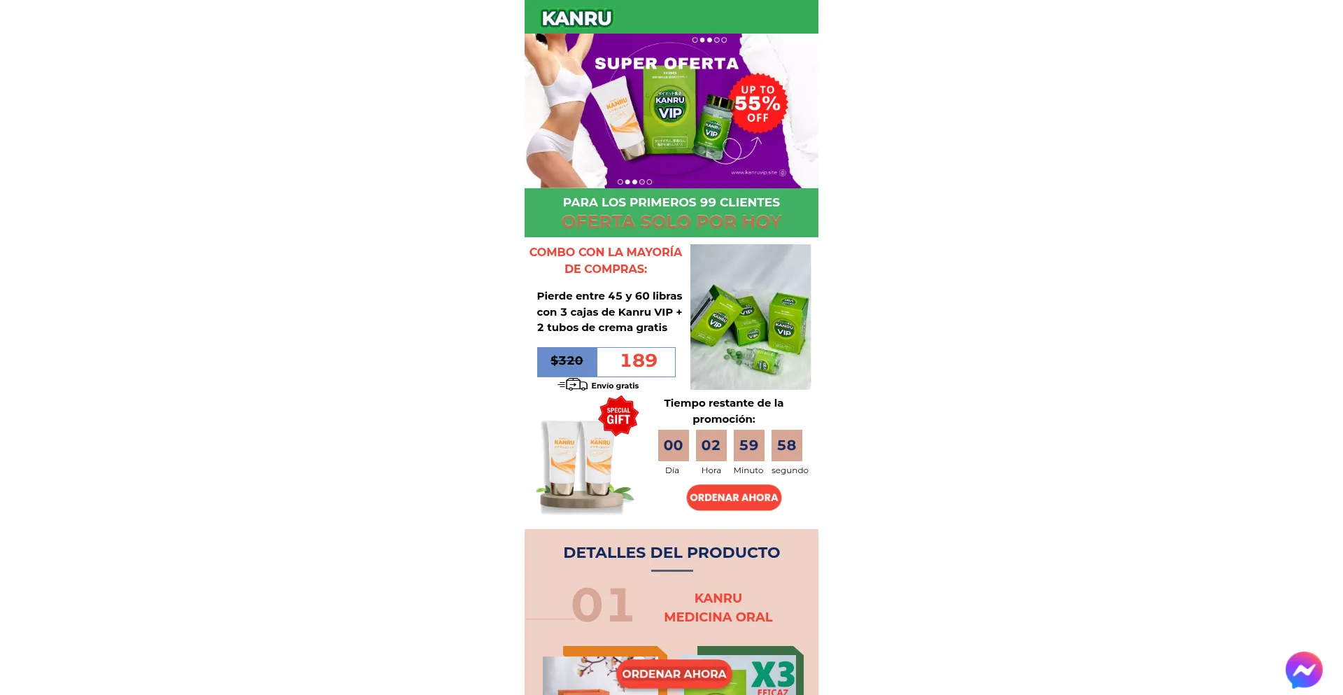 Website screenshot of Kanruvip.online