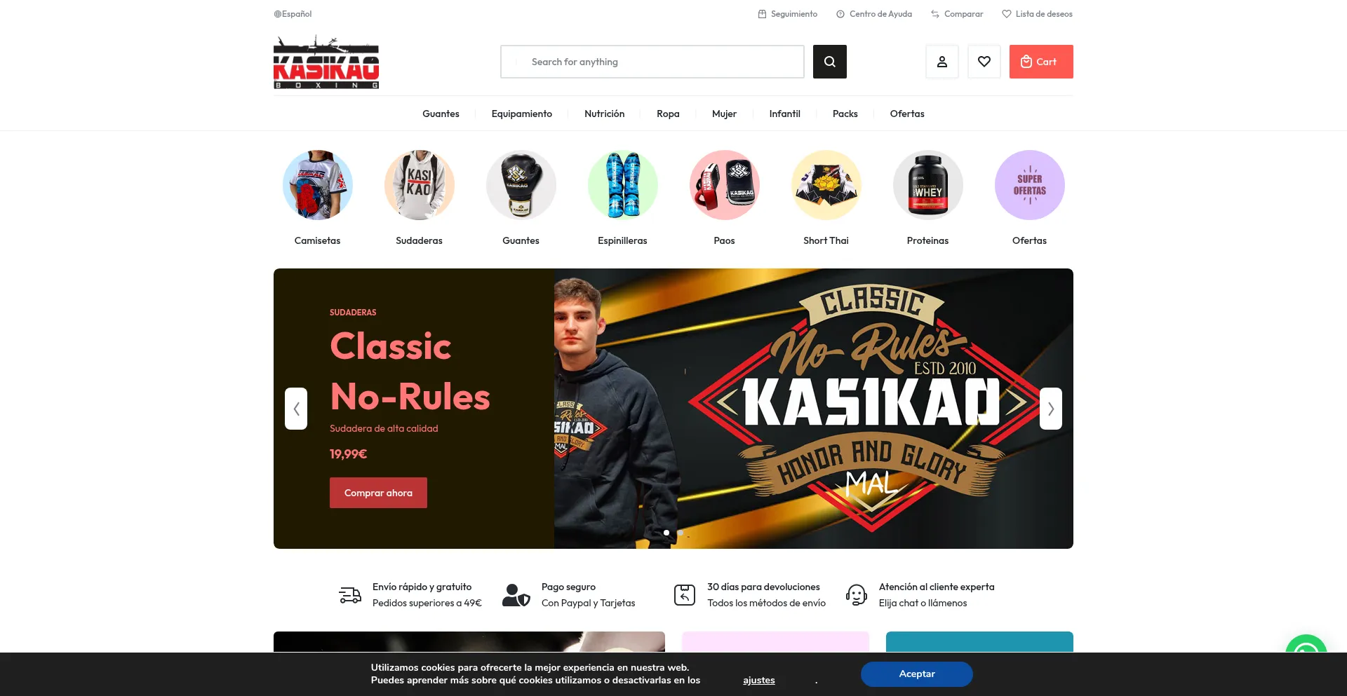 Website screenshot of Kasikao.com