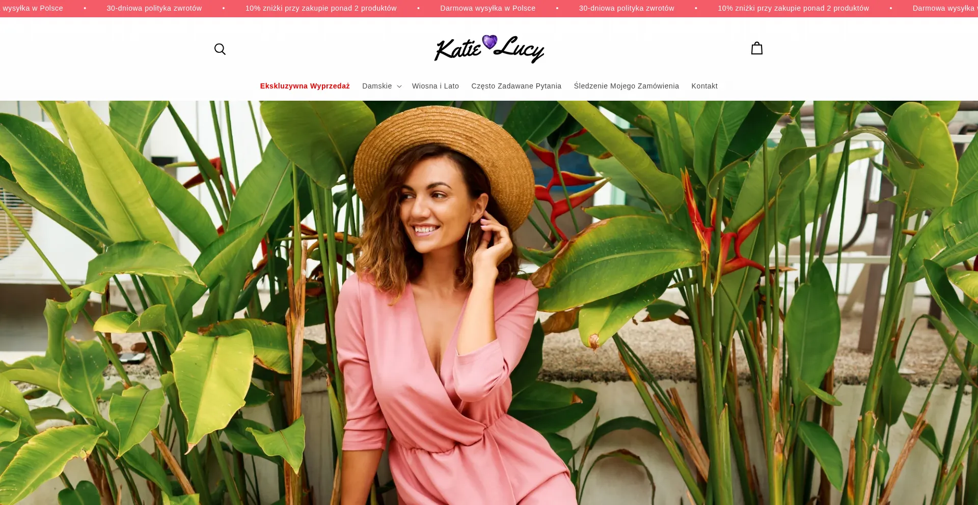 Website screenshot of Katielucy.com