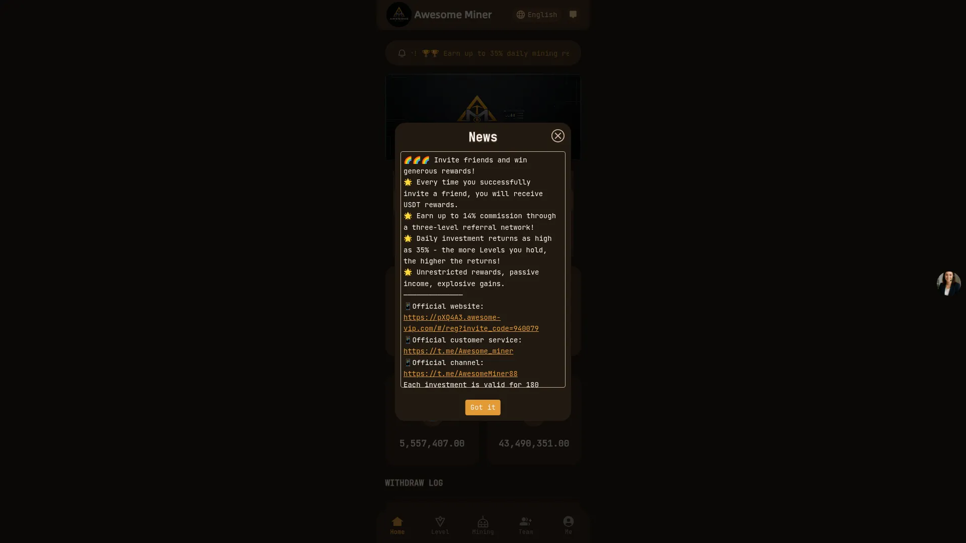 Kbm6ka.awesomeminer-vip.com