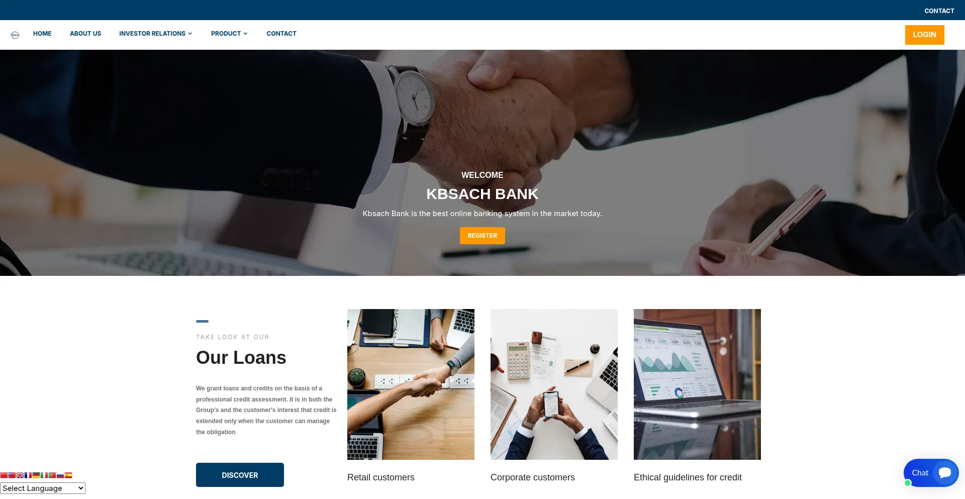 Website screenshot of Kbsach.com