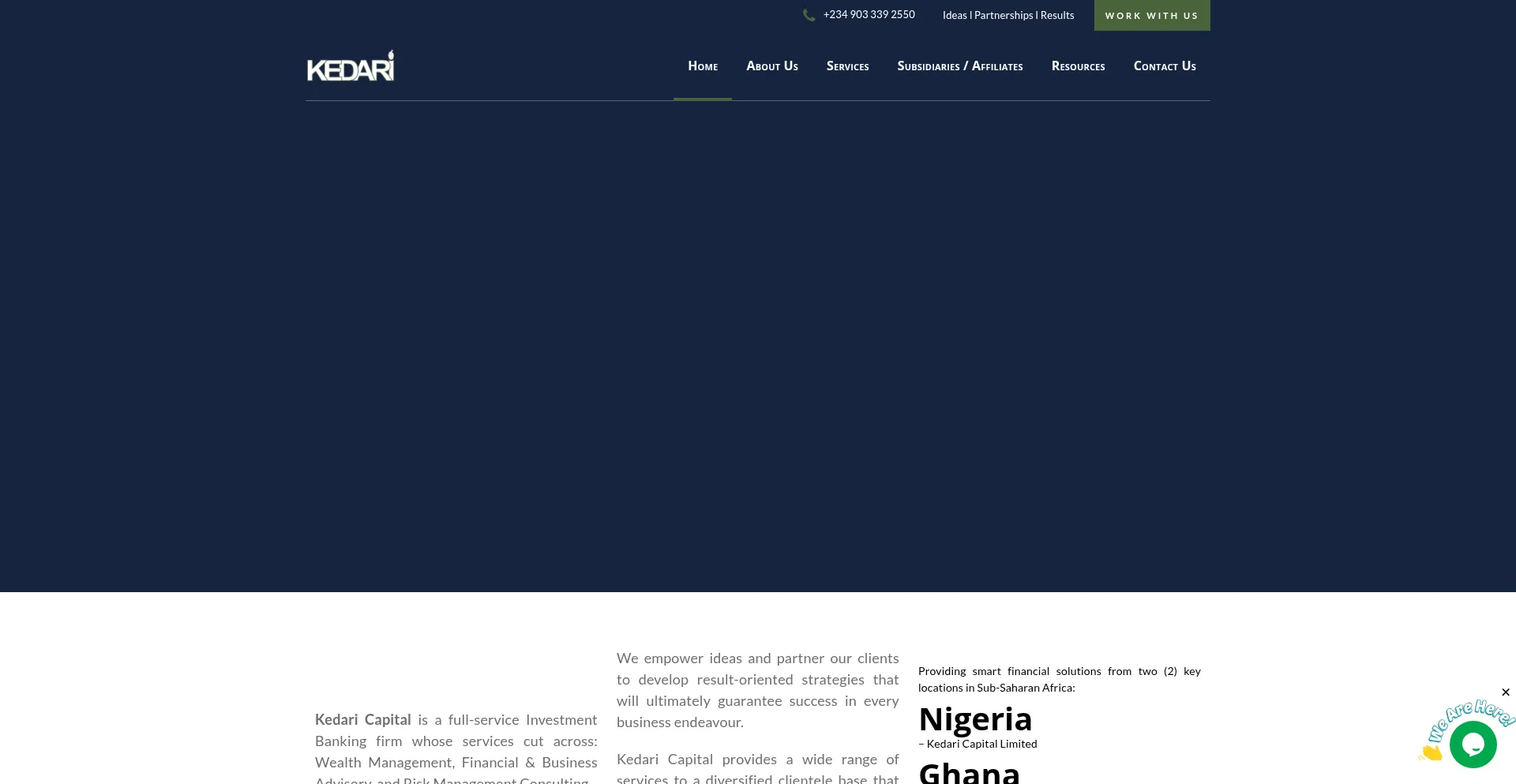 Kedaricapital.com Screenshot