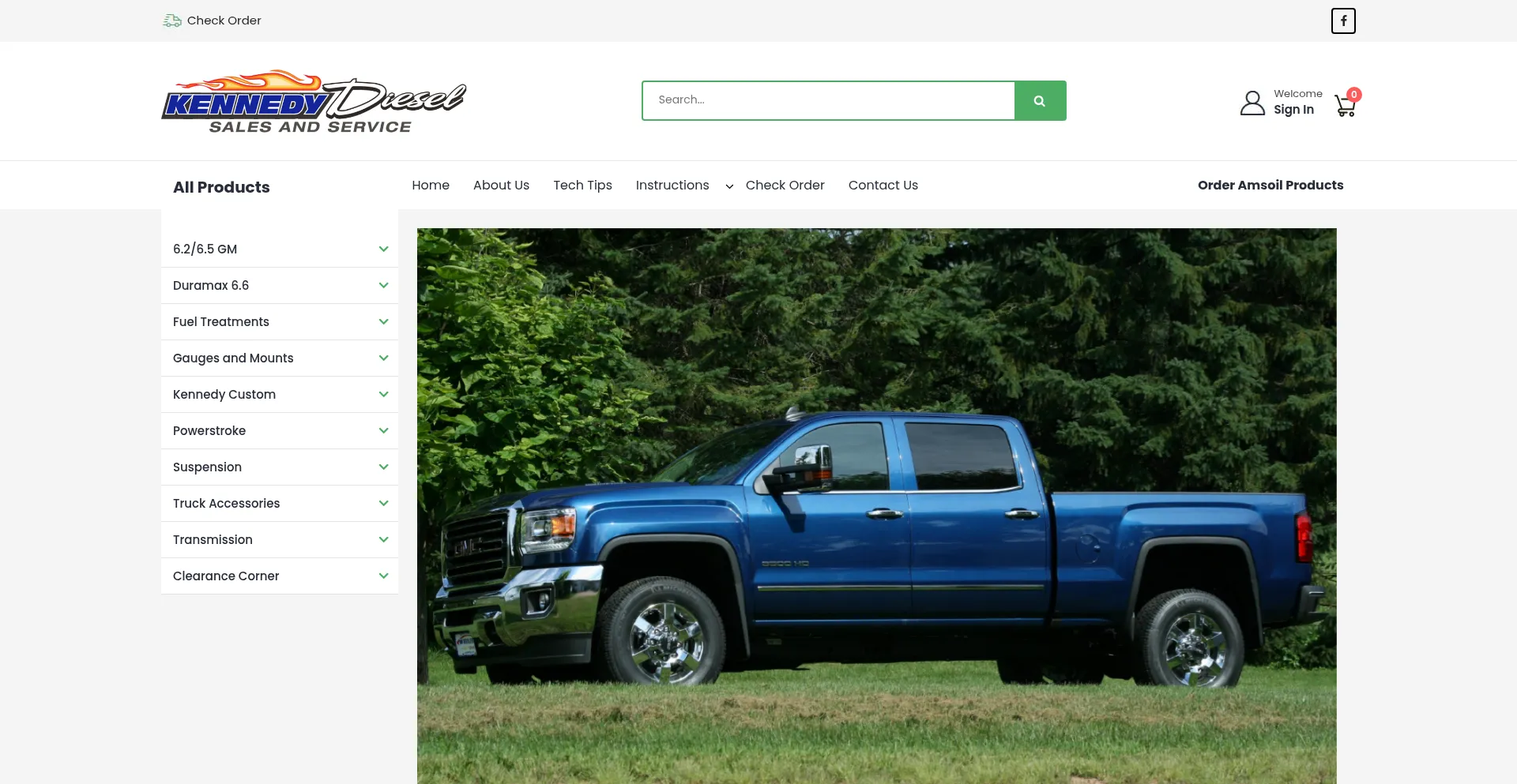 Website screenshot of Kennedydiesel.com