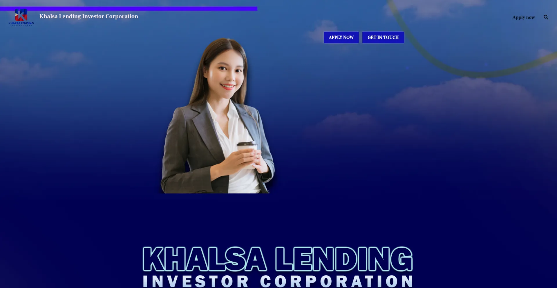 Website screenshot of Khalsalendingofficial.com