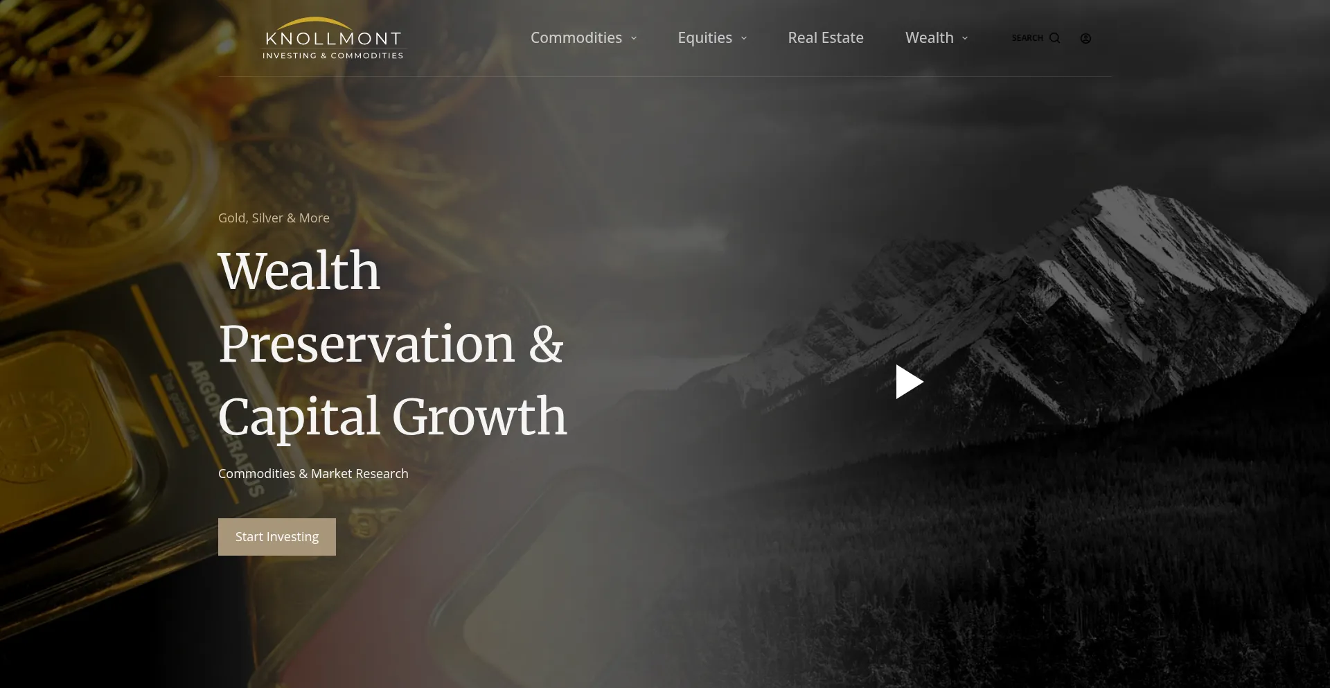 Website screenshot of Knollmont.com
