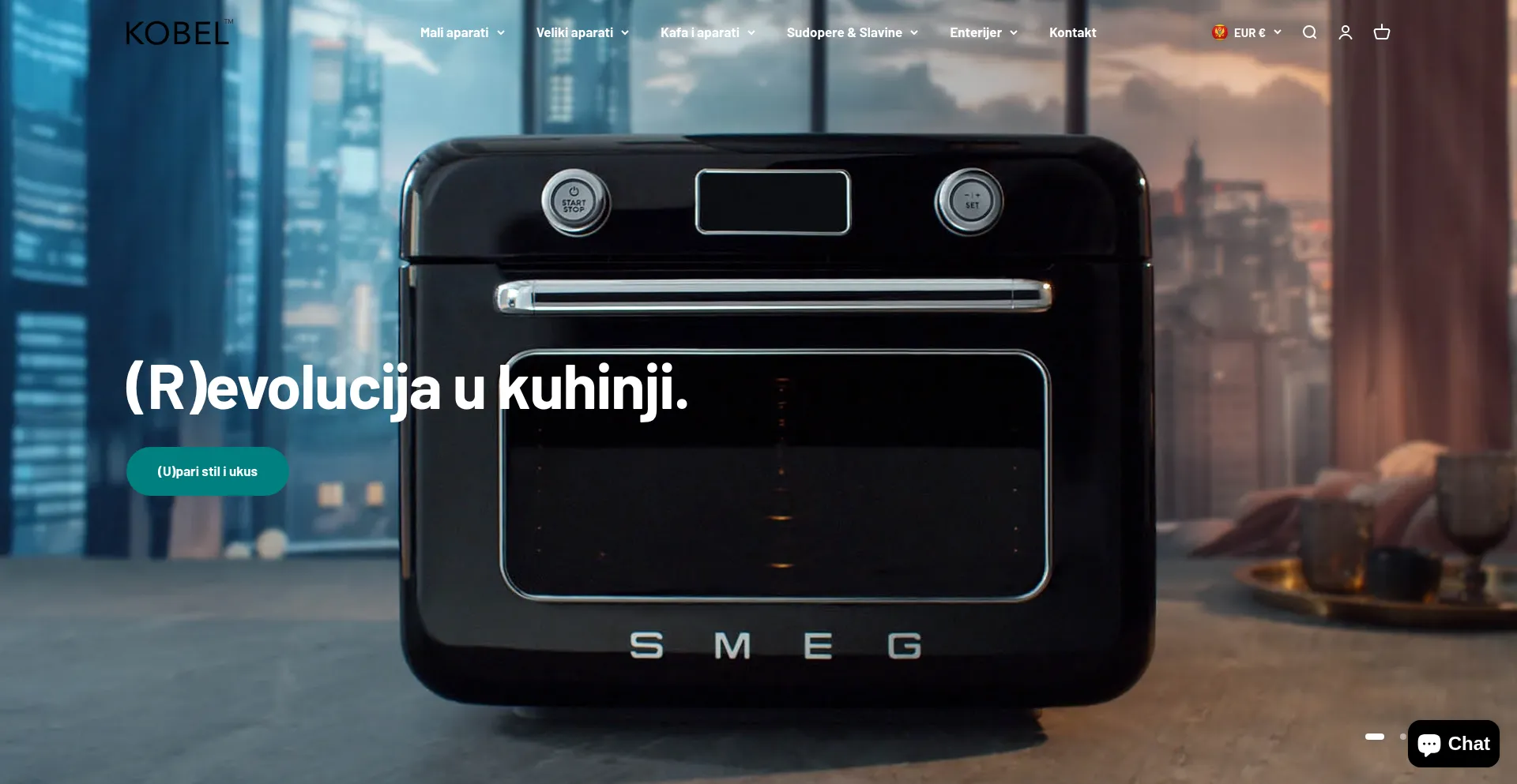 Website screenshot of Kobel.me