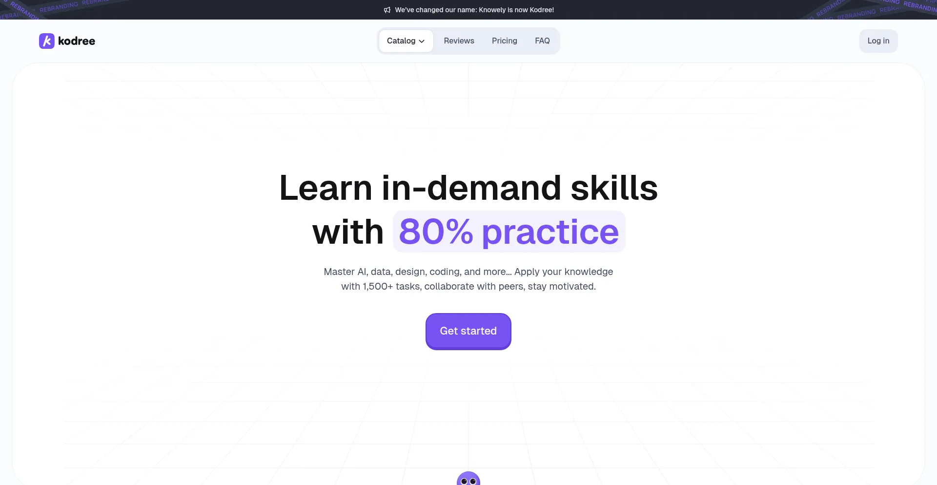 Website screenshot of Kodree.com
