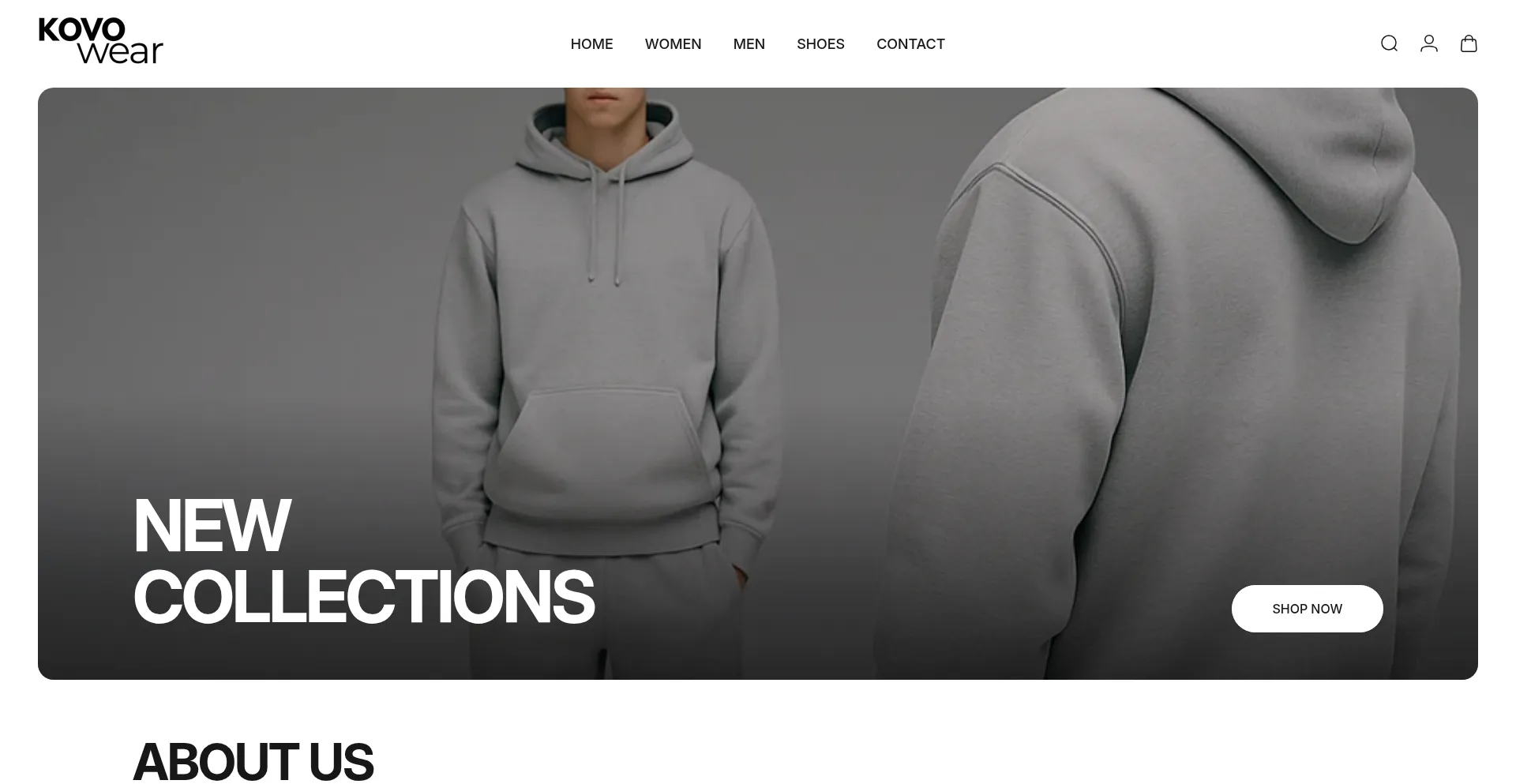 Website screenshot of Kov-o.com