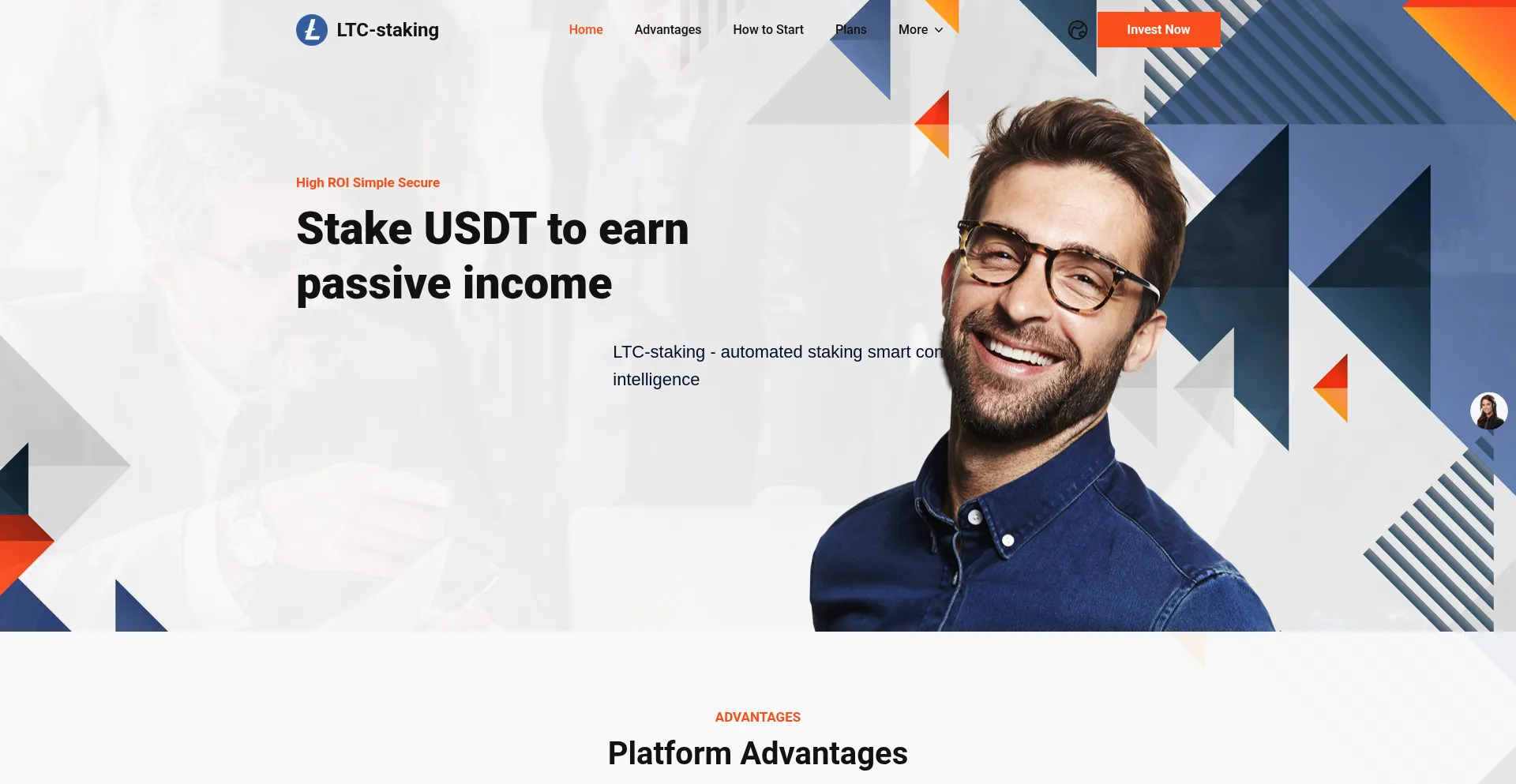 Website screenshot of Krakenstaking.cc