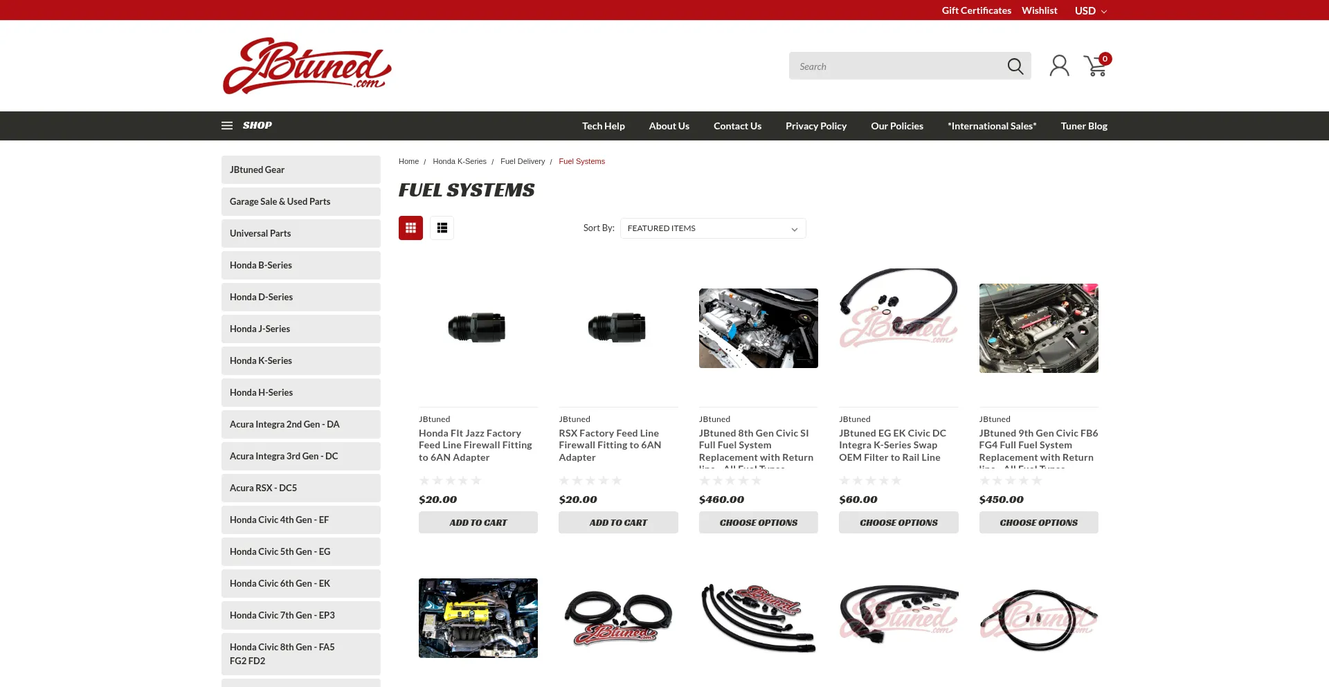 Website screenshot of Ktuned.com