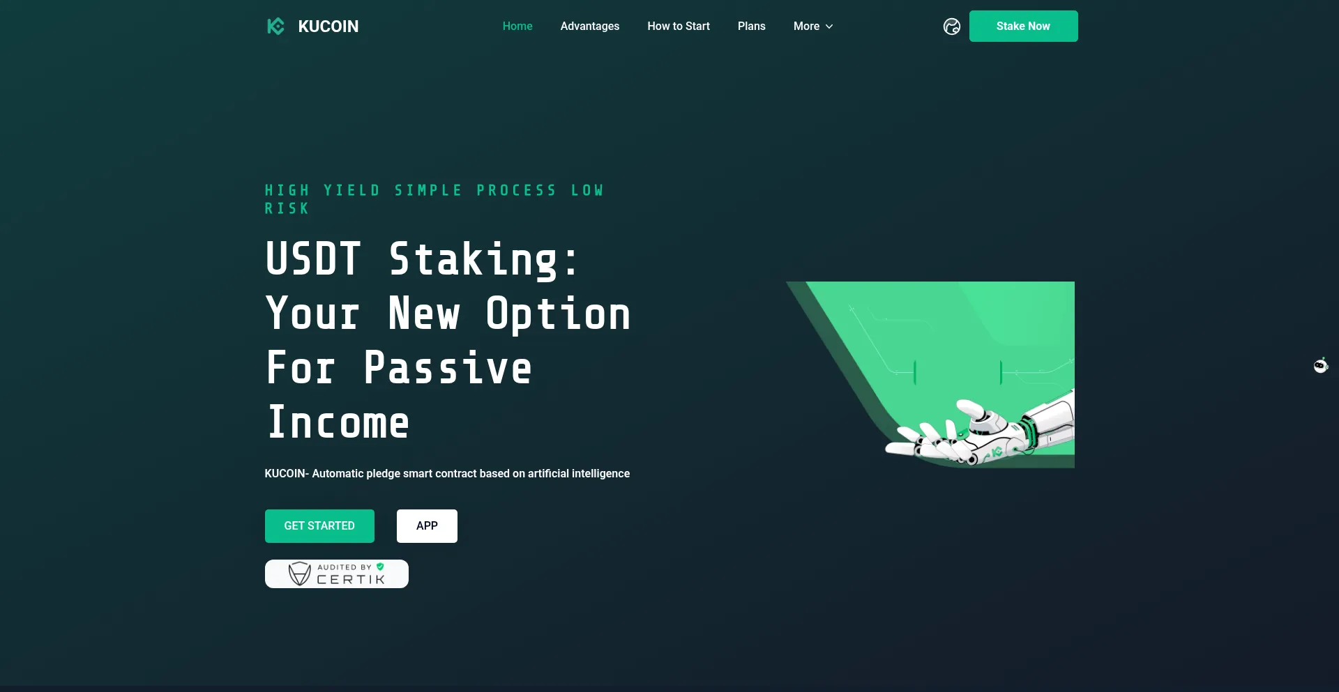 Website screenshot of Kucoinai.cc