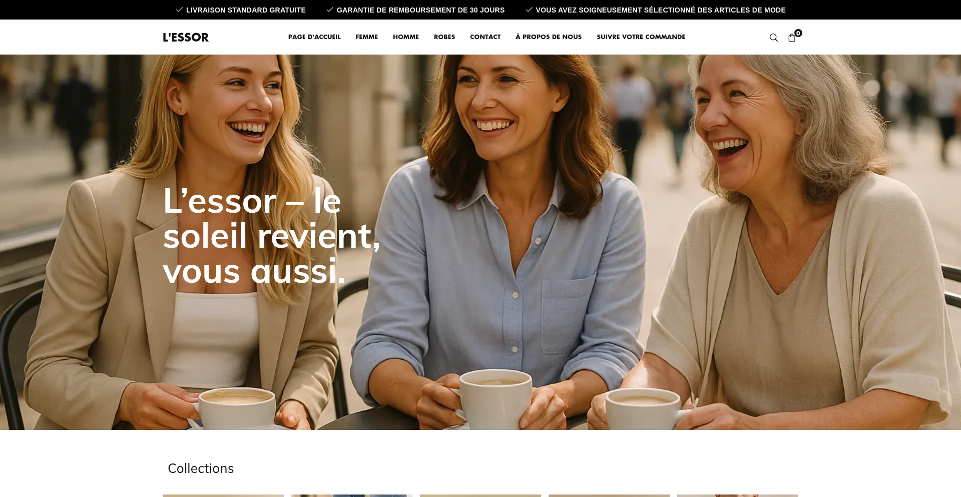 Website screenshot of L-essor.com