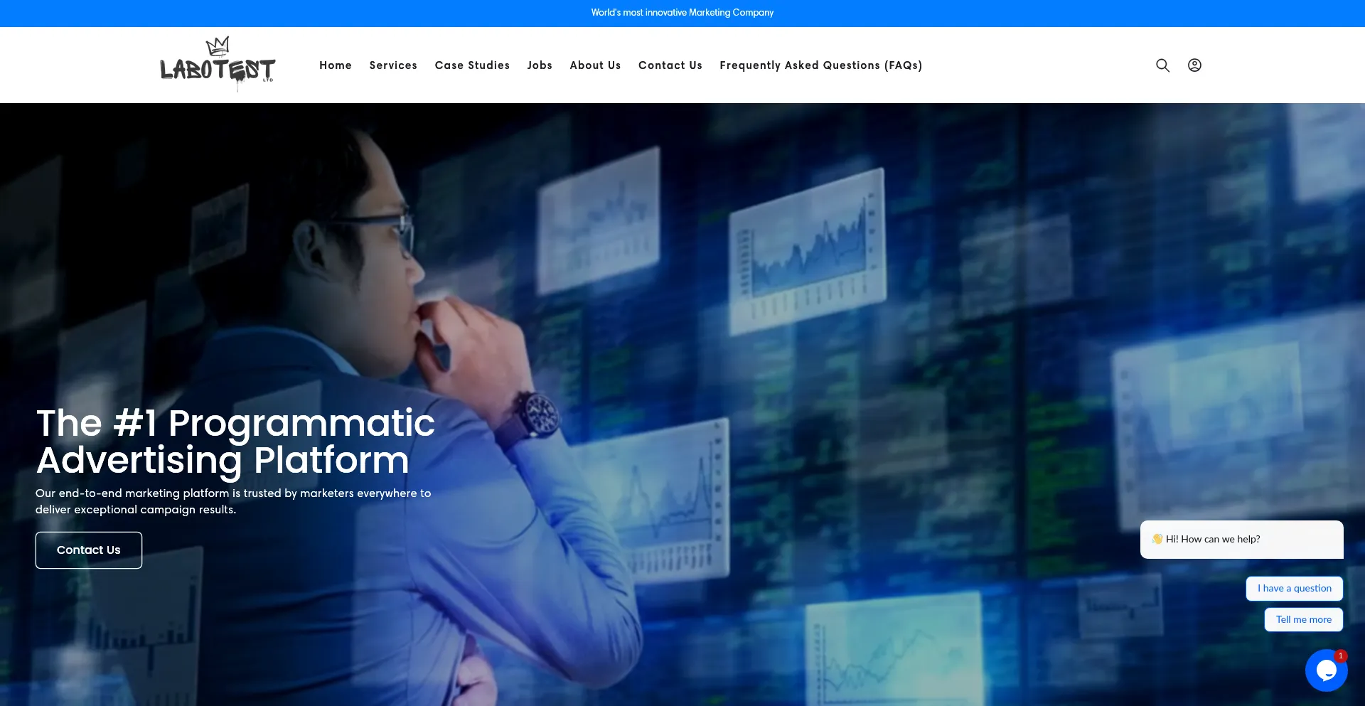 Website screenshot of Labotestltd.com